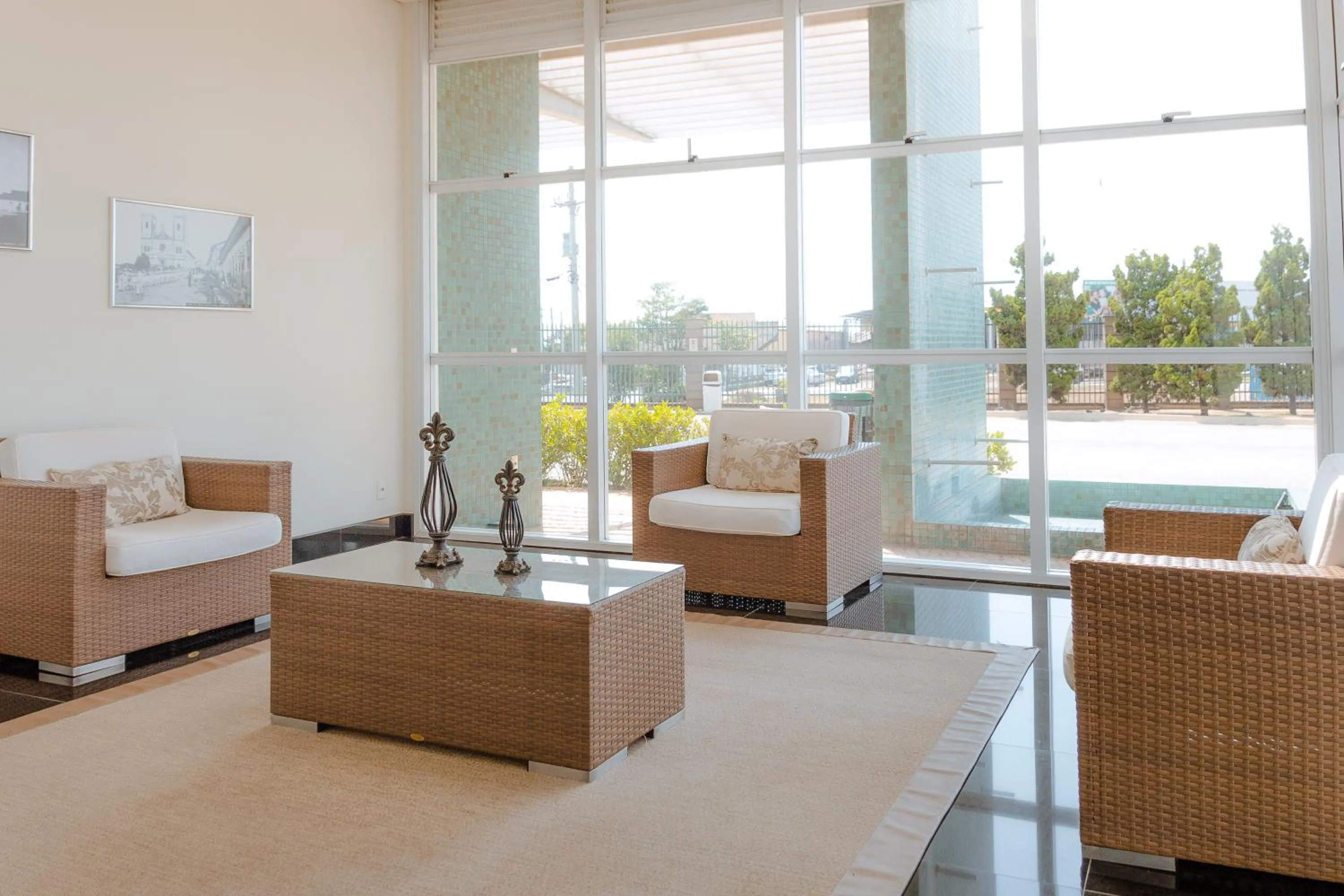 Lobby or reception in Porto Feliz Executive Hotel