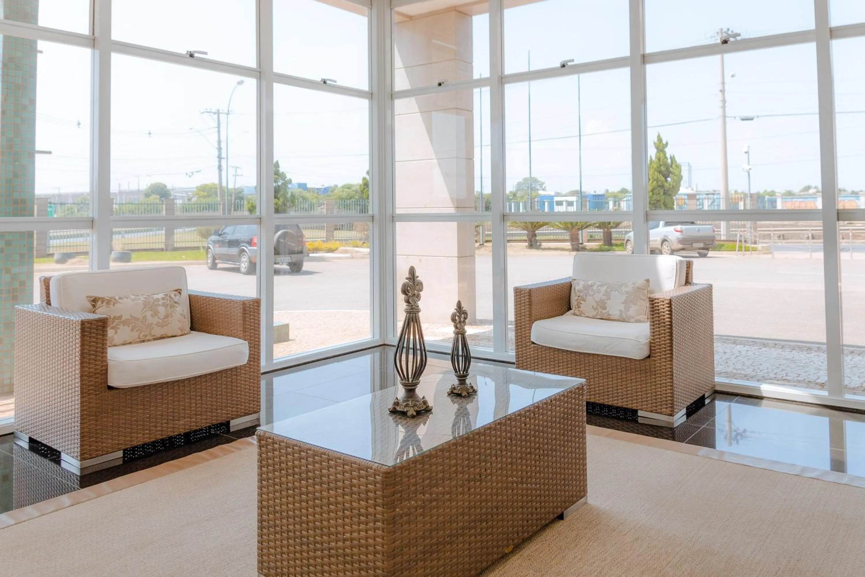 Lobby or reception in Porto Feliz Executive Hotel