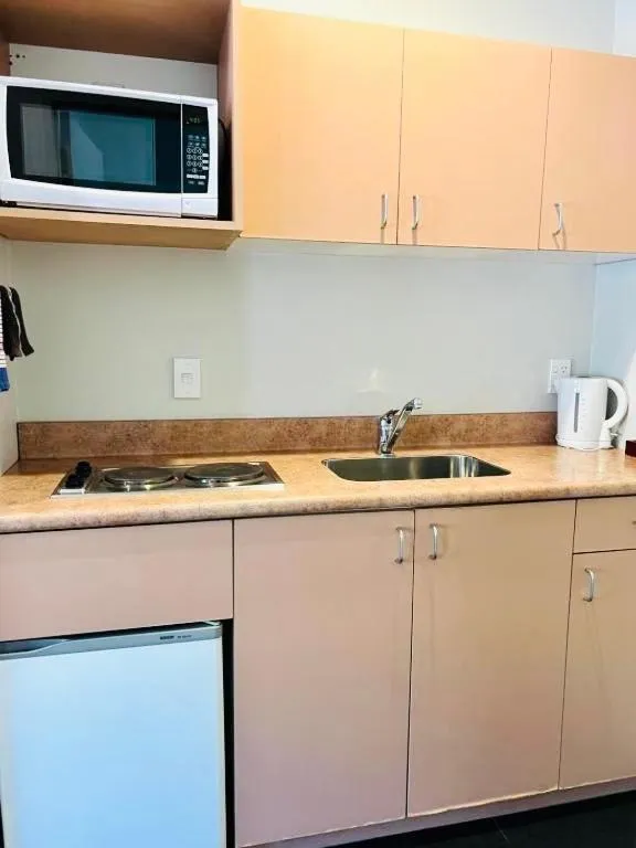 Kitchen or kitchenette in Bush Inn Court Motel