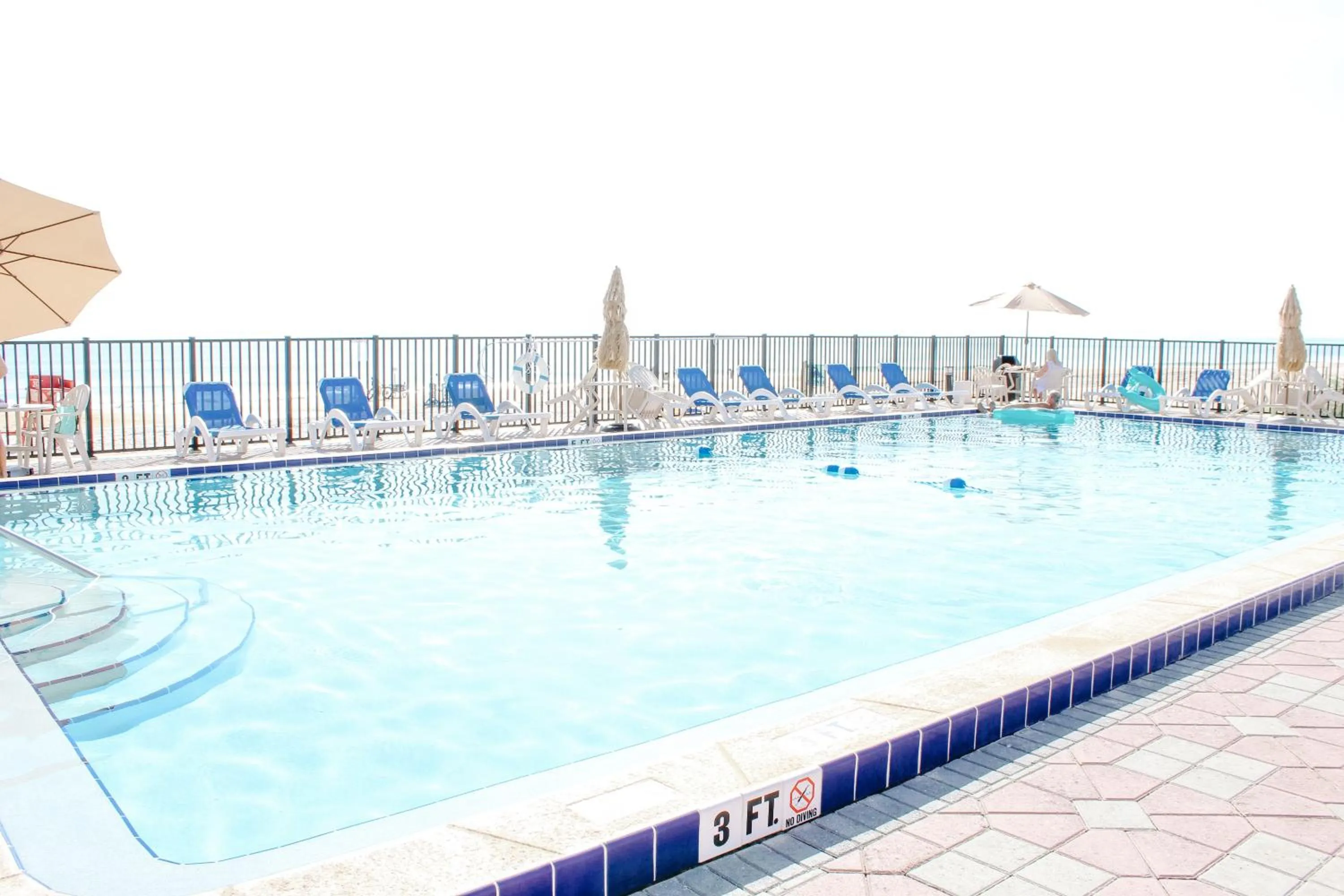 Pool view in Outrigger Beach Club Resort