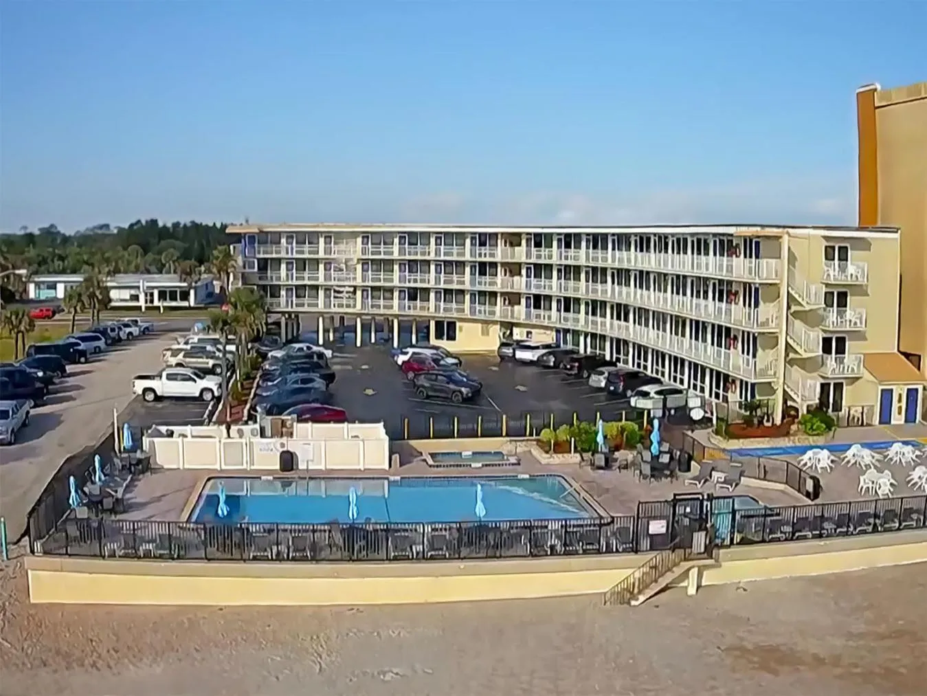Property building in Outrigger Beach Club Resort