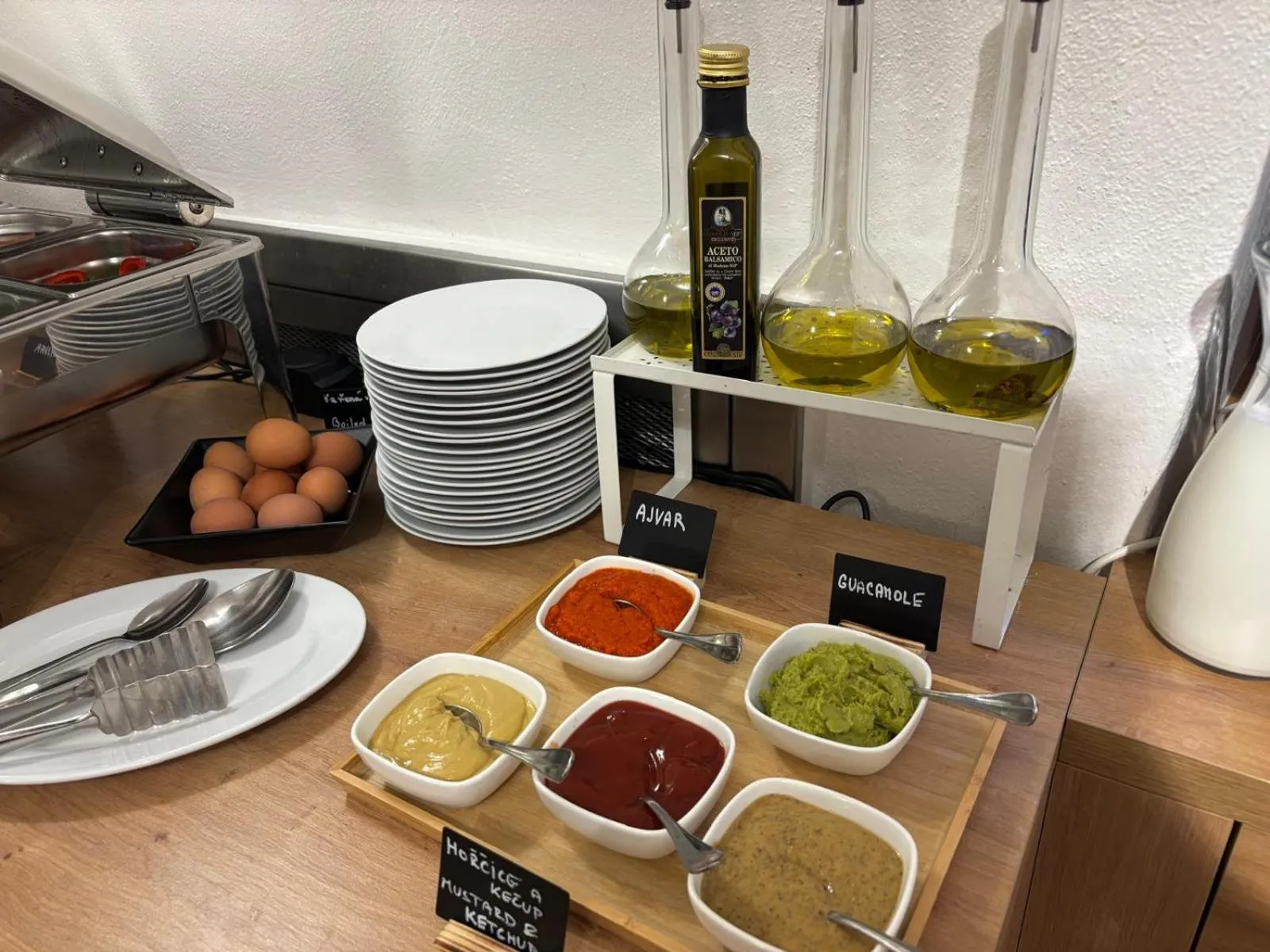 Buffet breakfast in The Golden Wheel Hotel