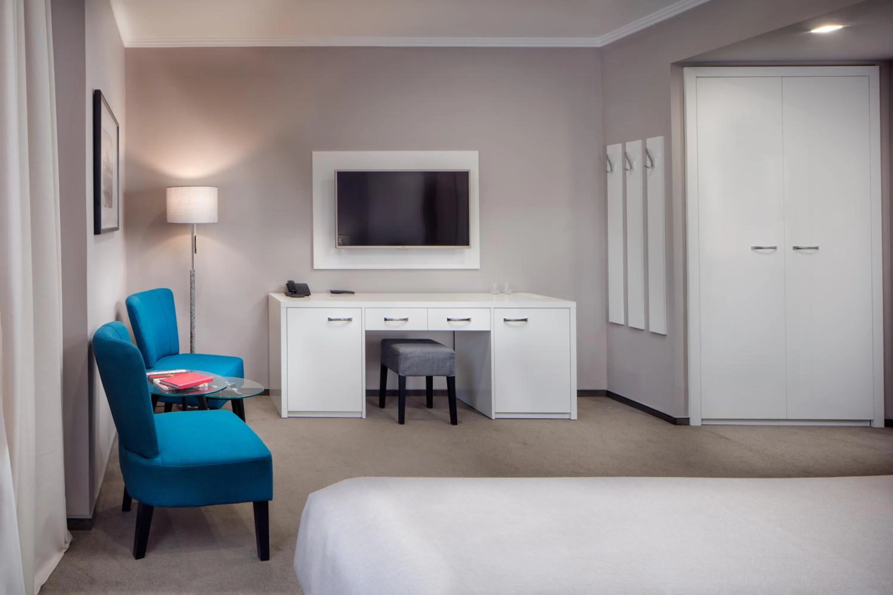 Decorative detail, Bed in Hotel Florenc