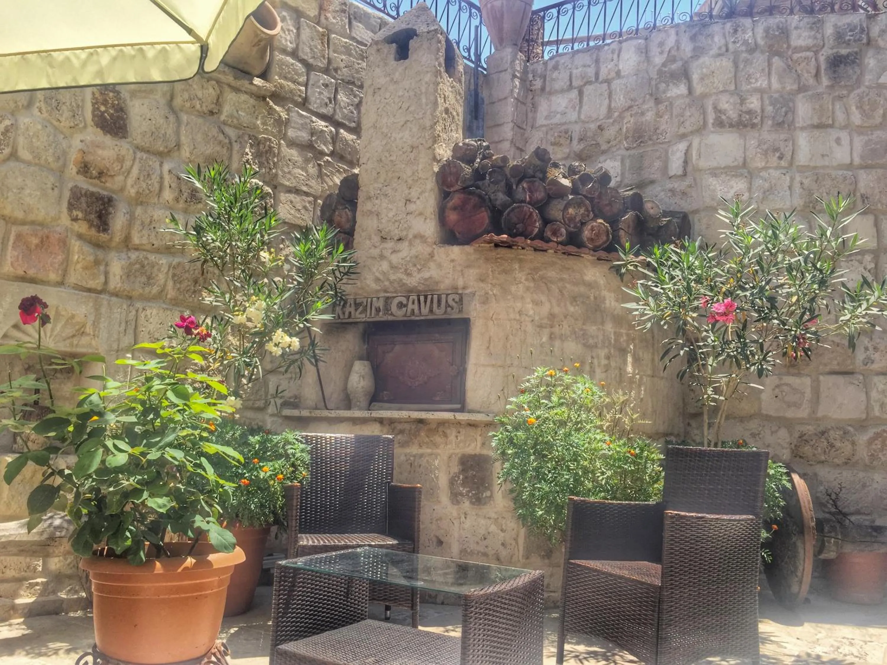 Patio in Erenbey Cave Hotel Adults Only Plus 12