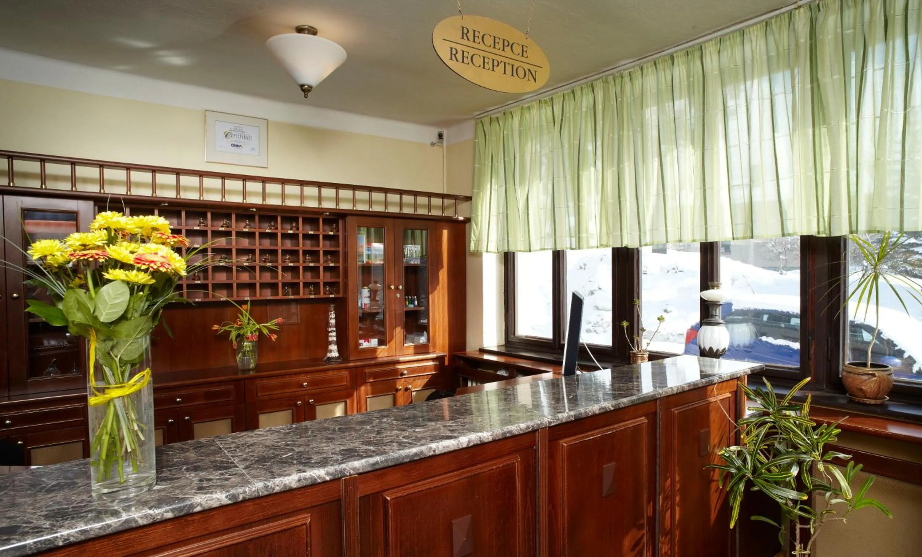 Lobby or reception in Spa Hotel Bily Horec