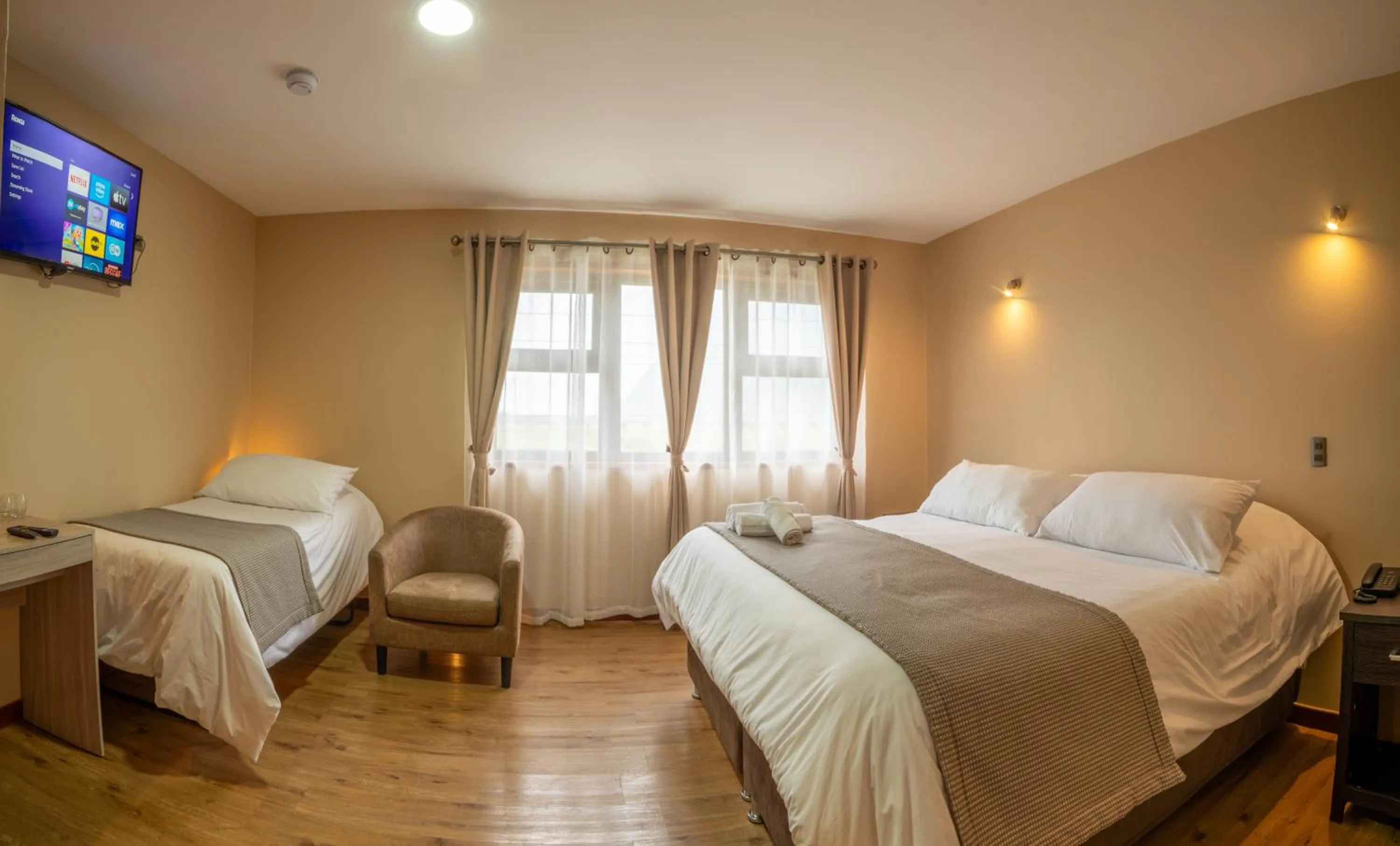 Bed in Gran Hotel Aysen