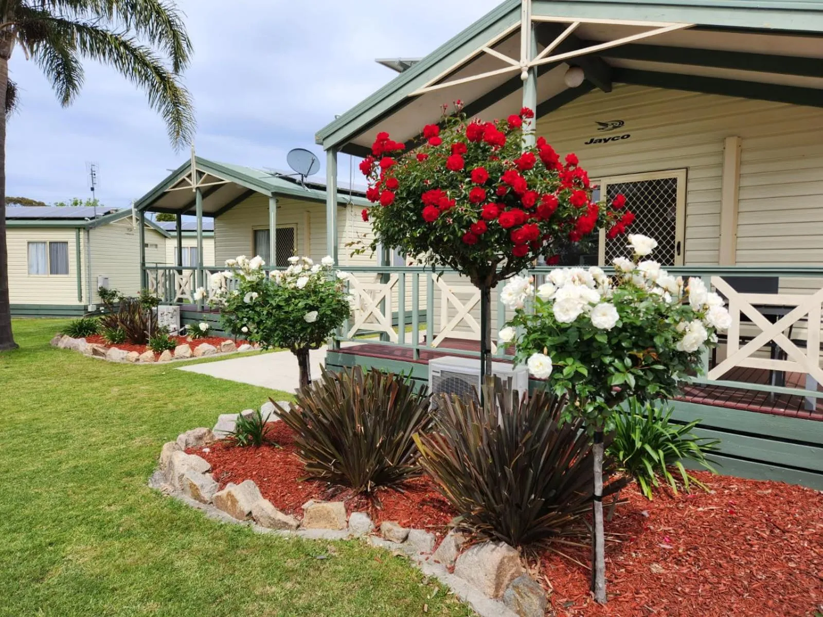 Patio in Paynesville Holiday Park