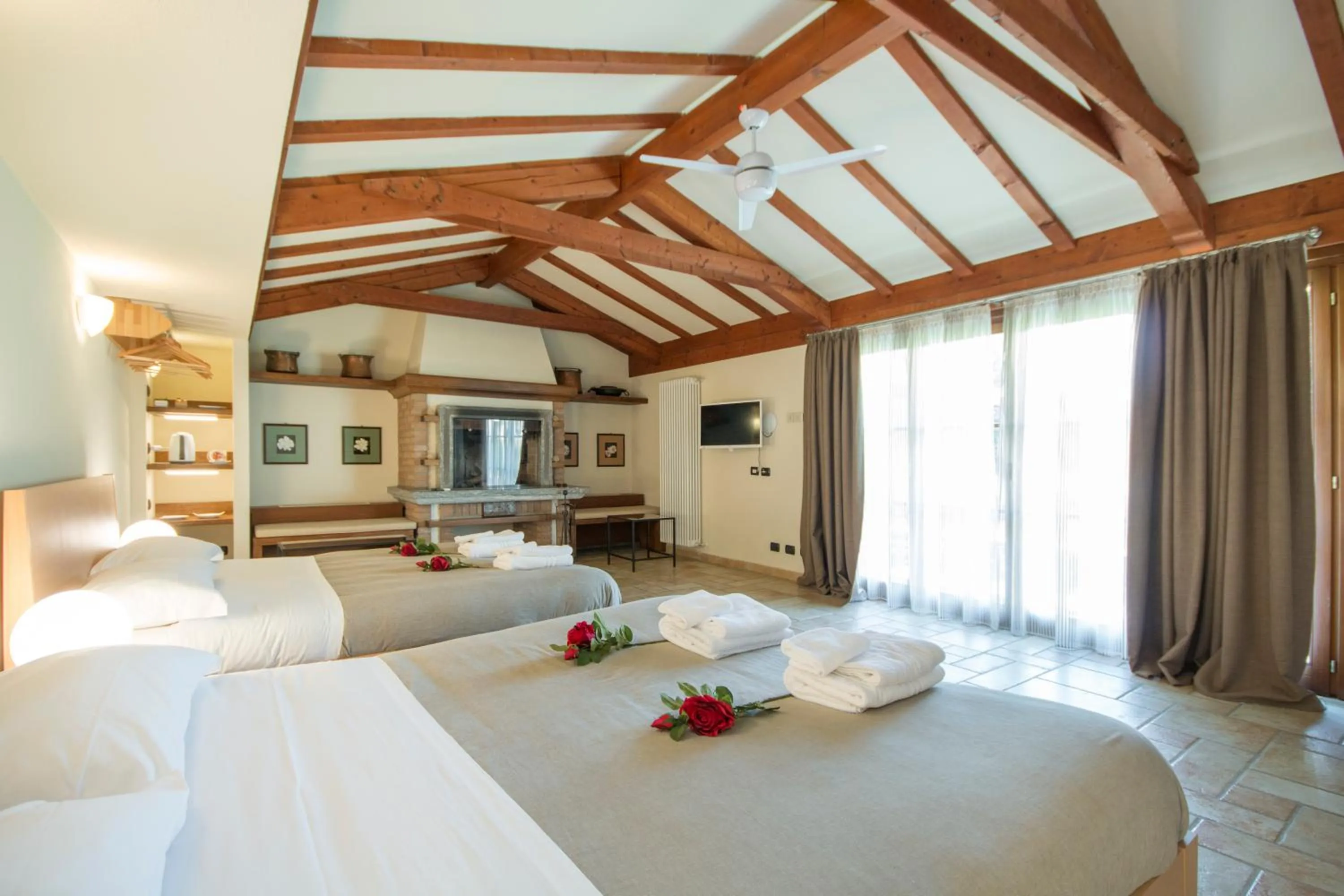 Bedroom, Bed in Casa Ceruti