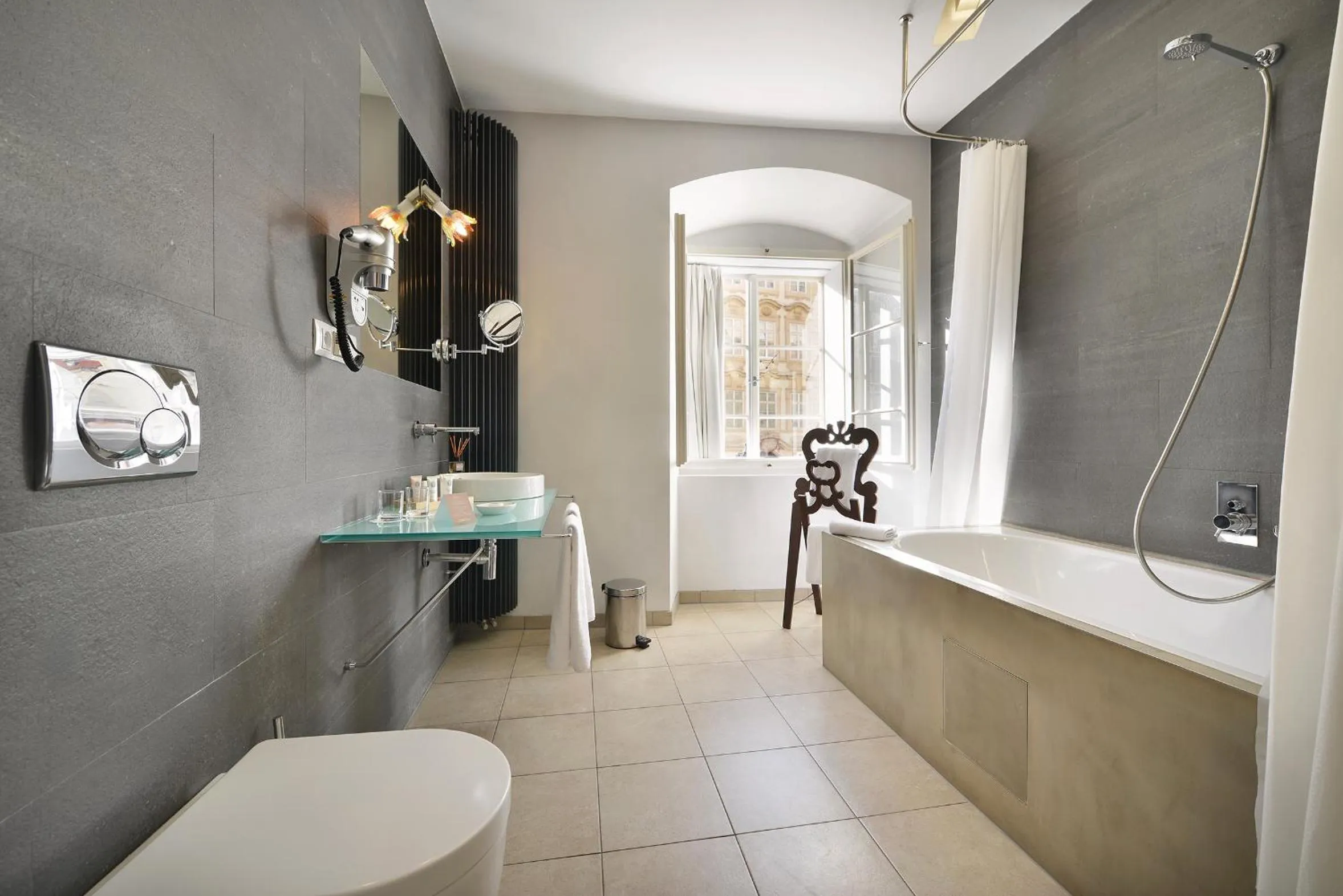 Bathroom in Design Hotel Neruda