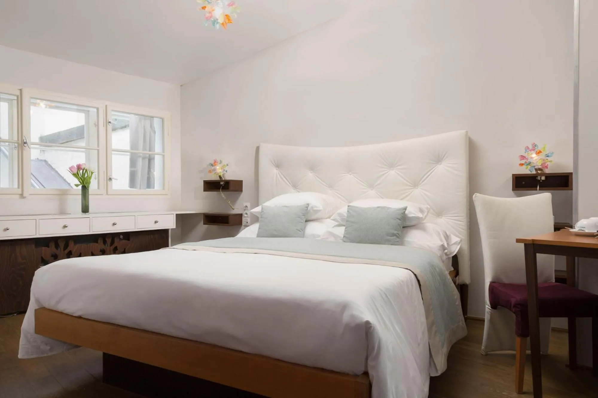 Bed in Design Hotel Neruda