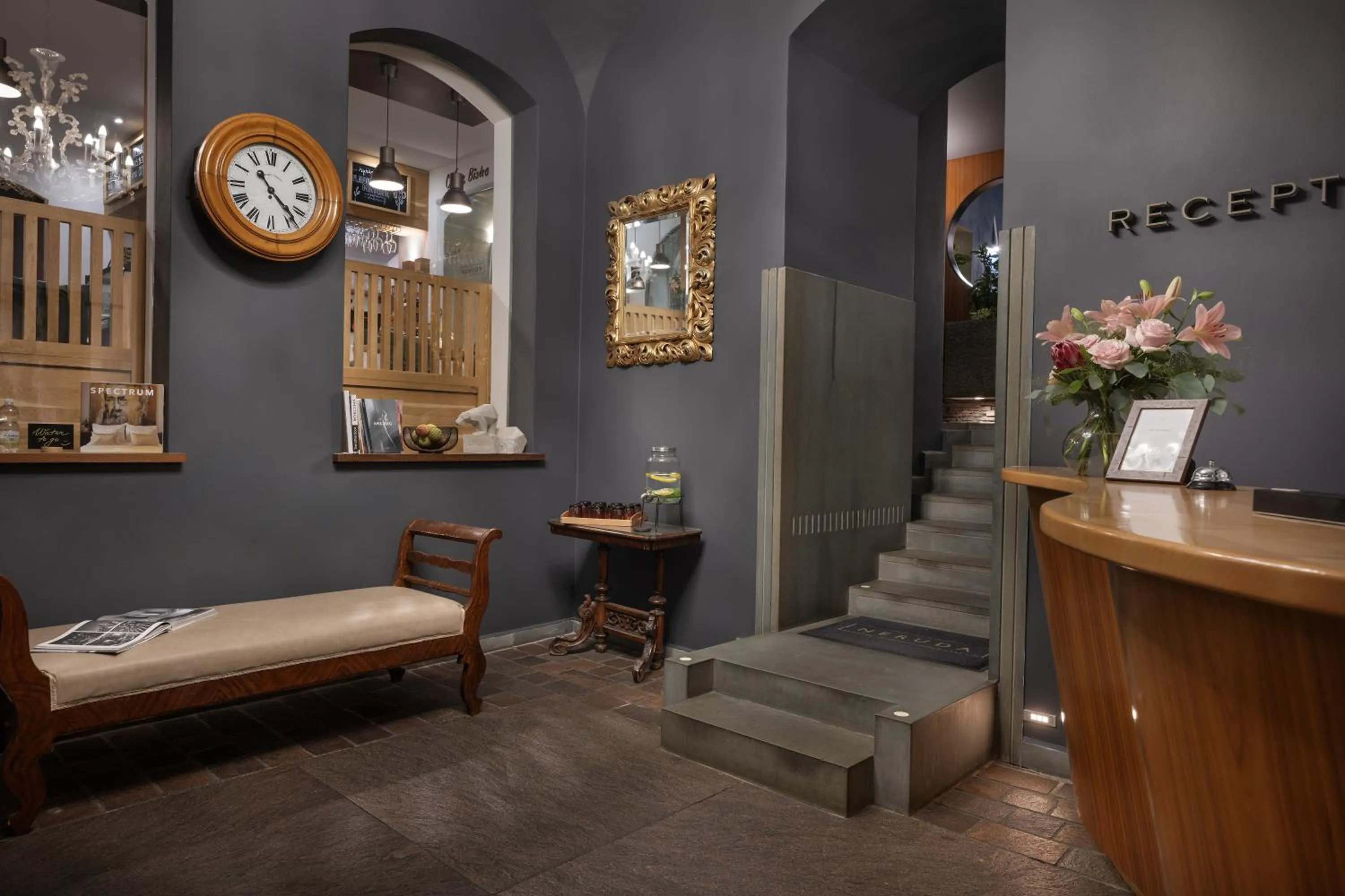 Lobby or reception in Design Hotel Neruda