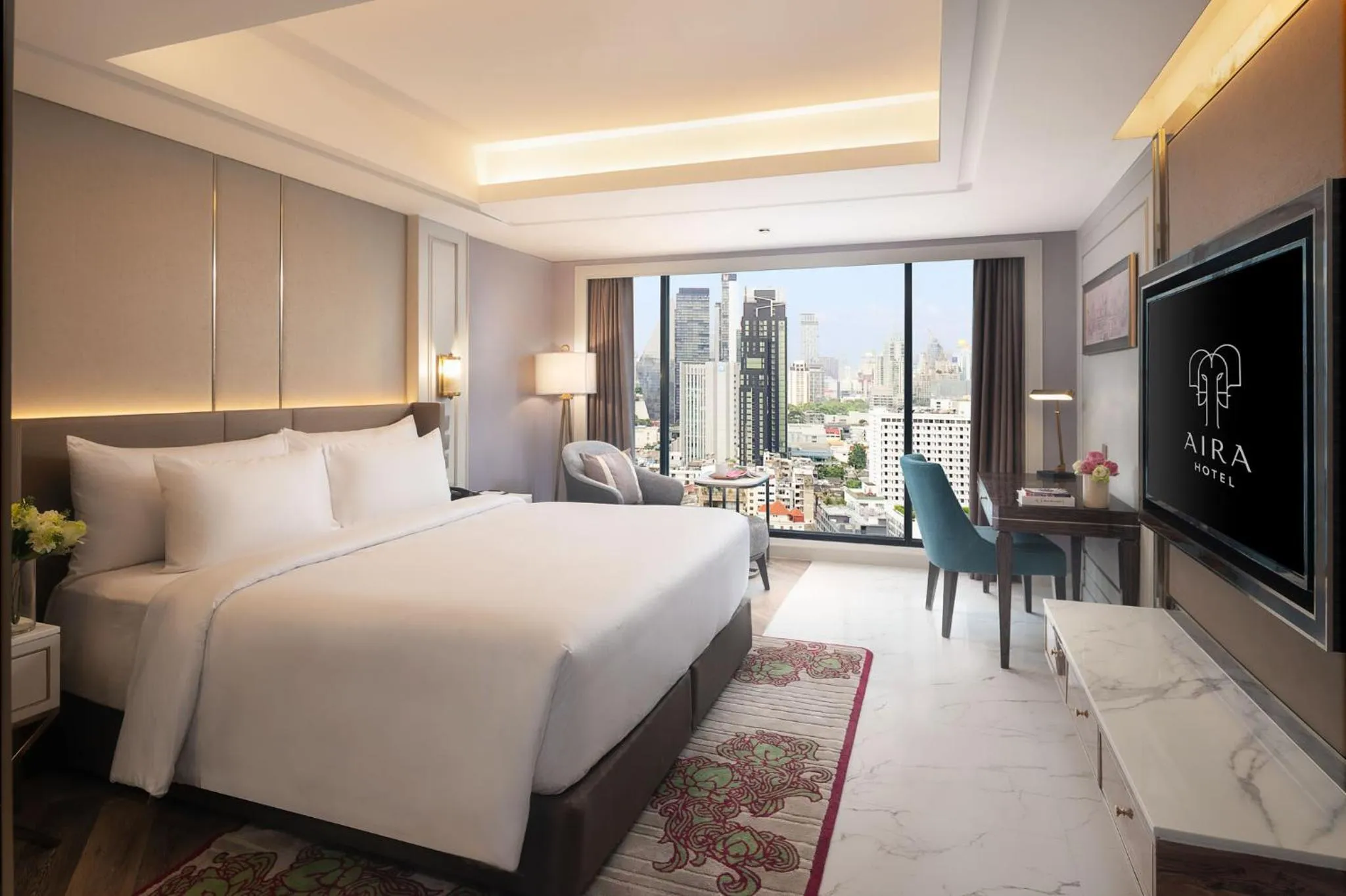 TV and multimedia, Bed in Aira Hotel Bangkok Sukhumvit 11