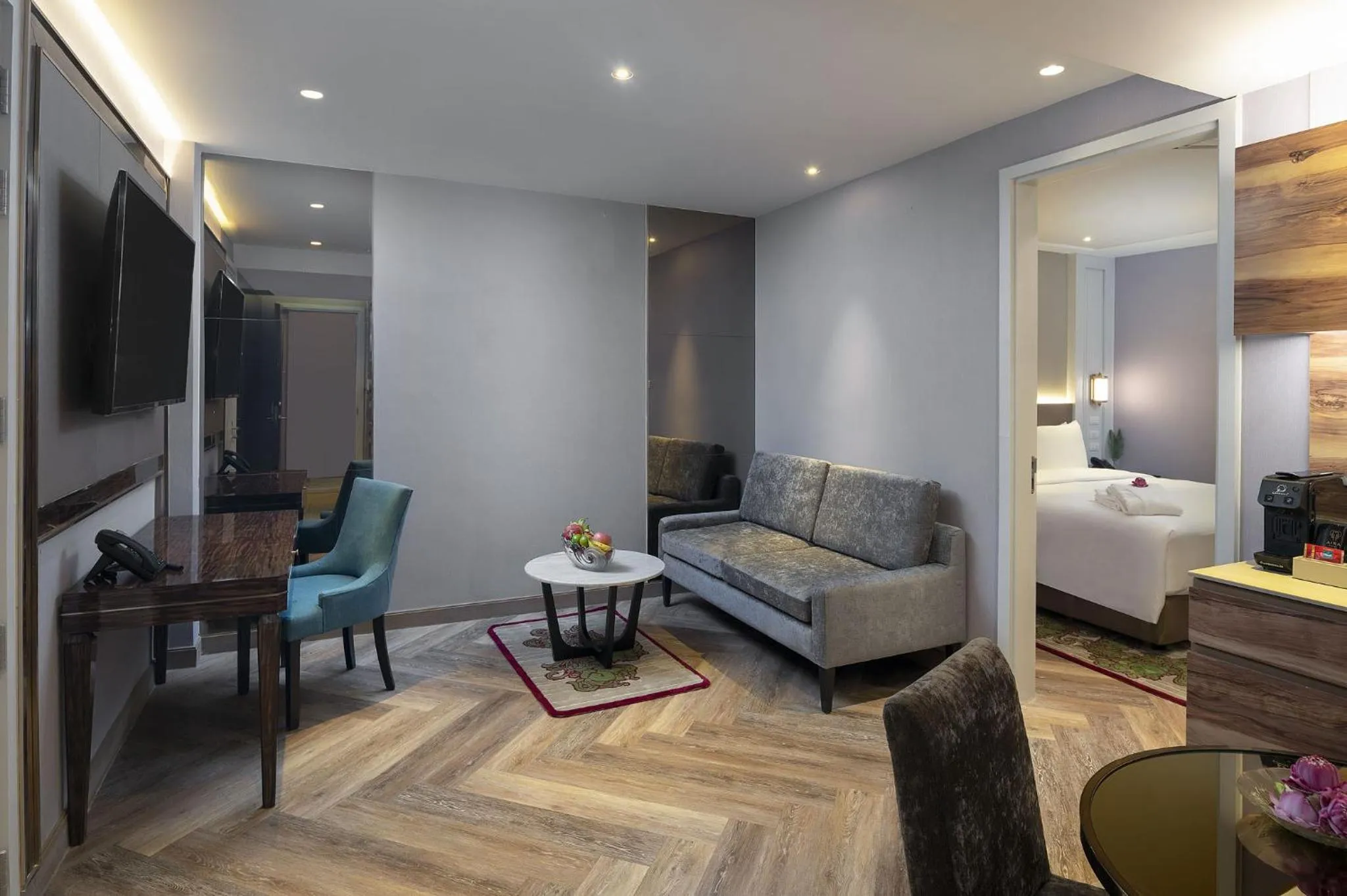 Living room, Bed in Aira Hotel Bangkok Sukhumvit 11