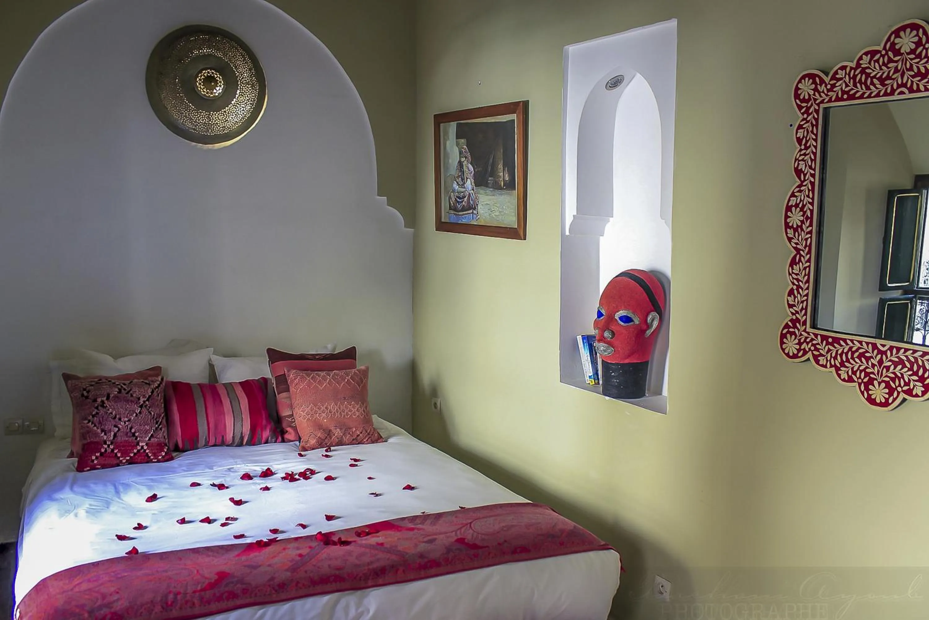 Bed in Riad Dar Habiba by Garden Wonders