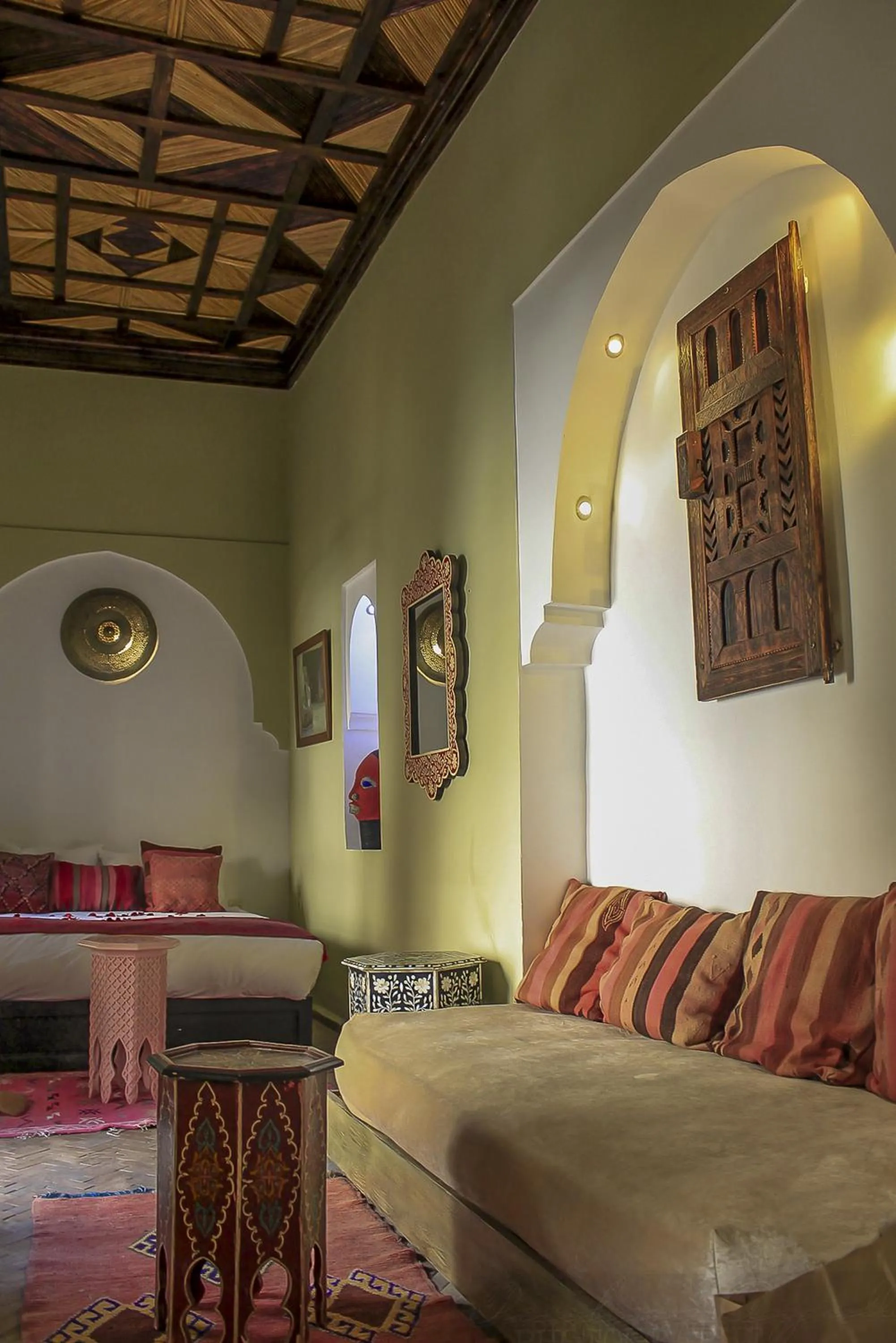 Seating area in Riad Dar Habiba by Garden Wonders