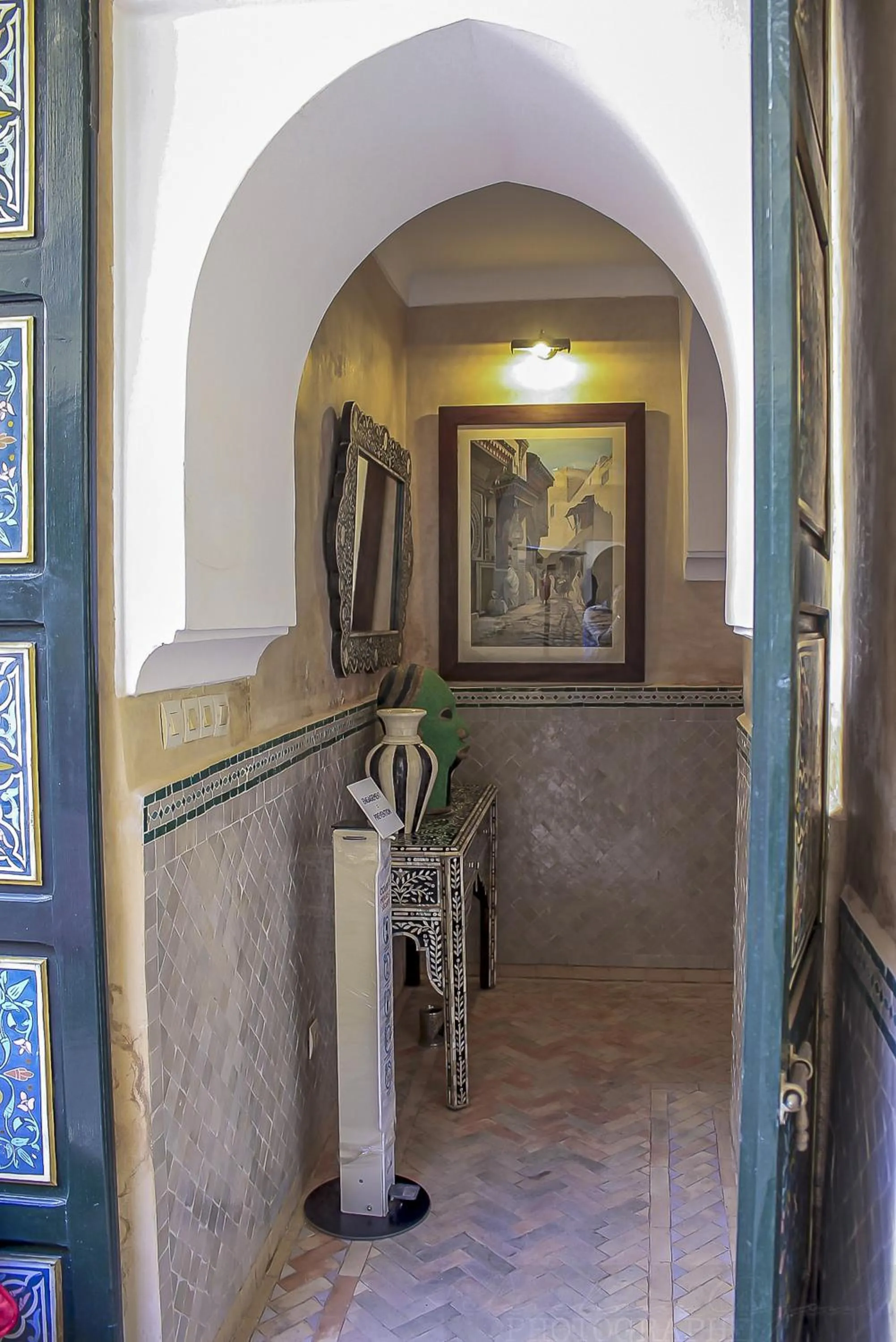 Facade/entrance in Riad Dar Habiba by Garden Wonders