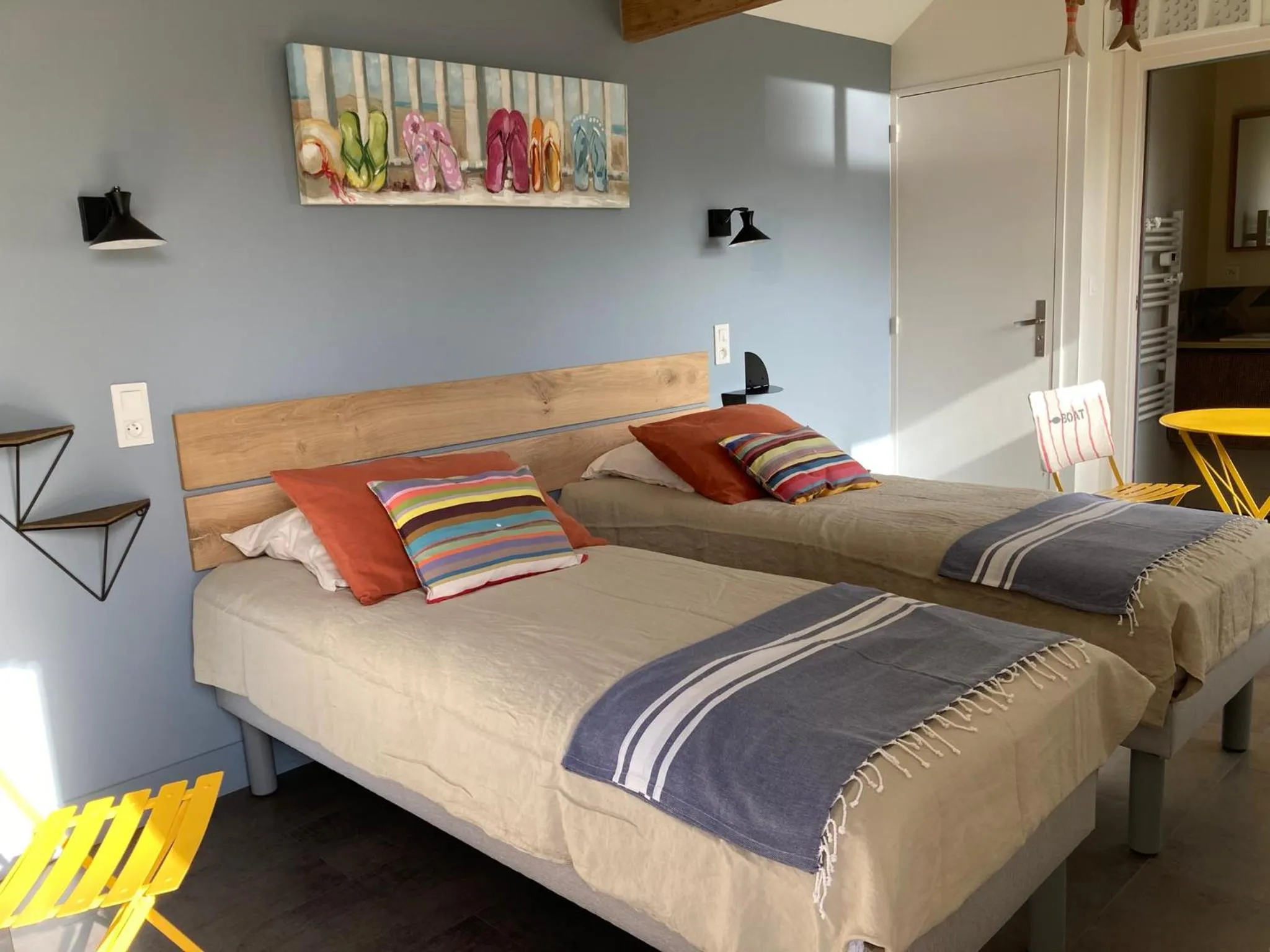 Bed in A La Birochère Chambre d hôtes classée 3 clés et Accueil Vélo