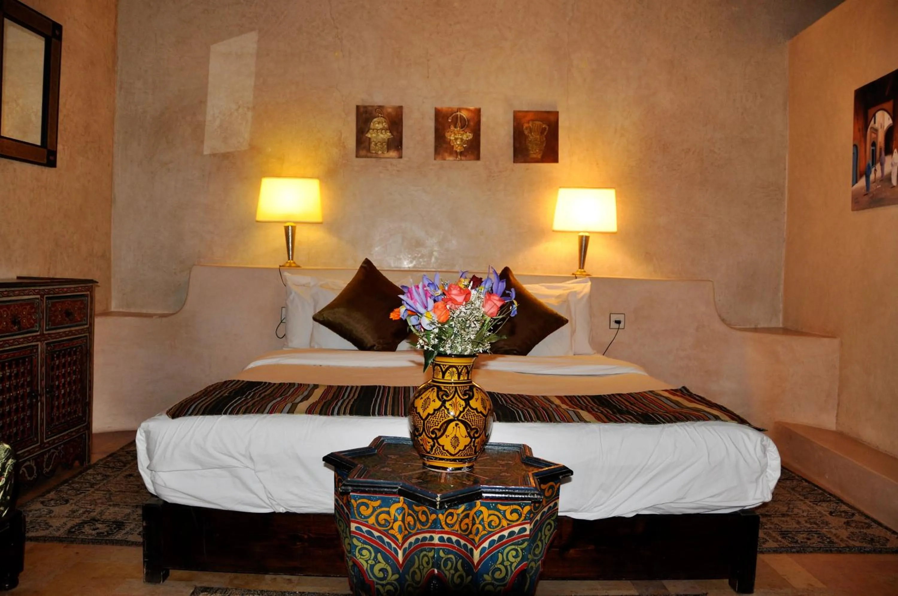 Bed in Riad l'Escale de Marrakech