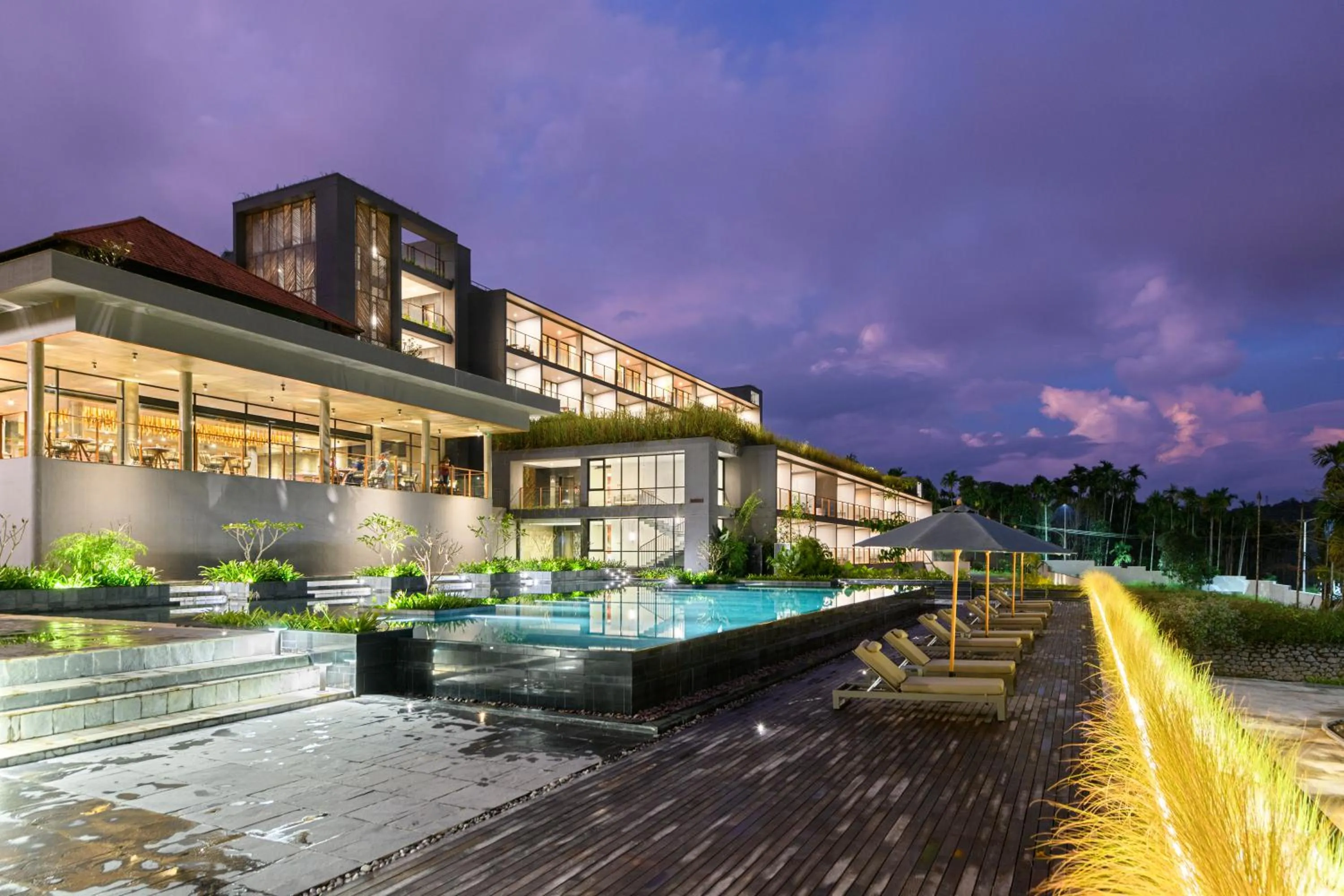 Property building in Saptha Resort and Spa