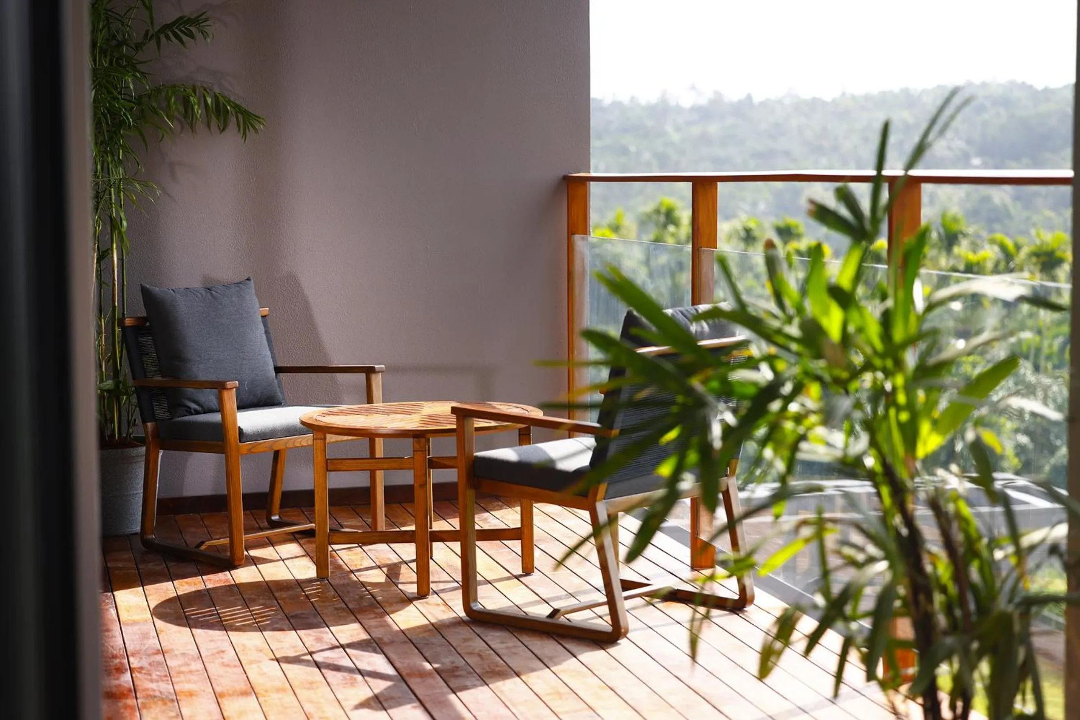 Balcony/Terrace in Saptha Resort and Spa