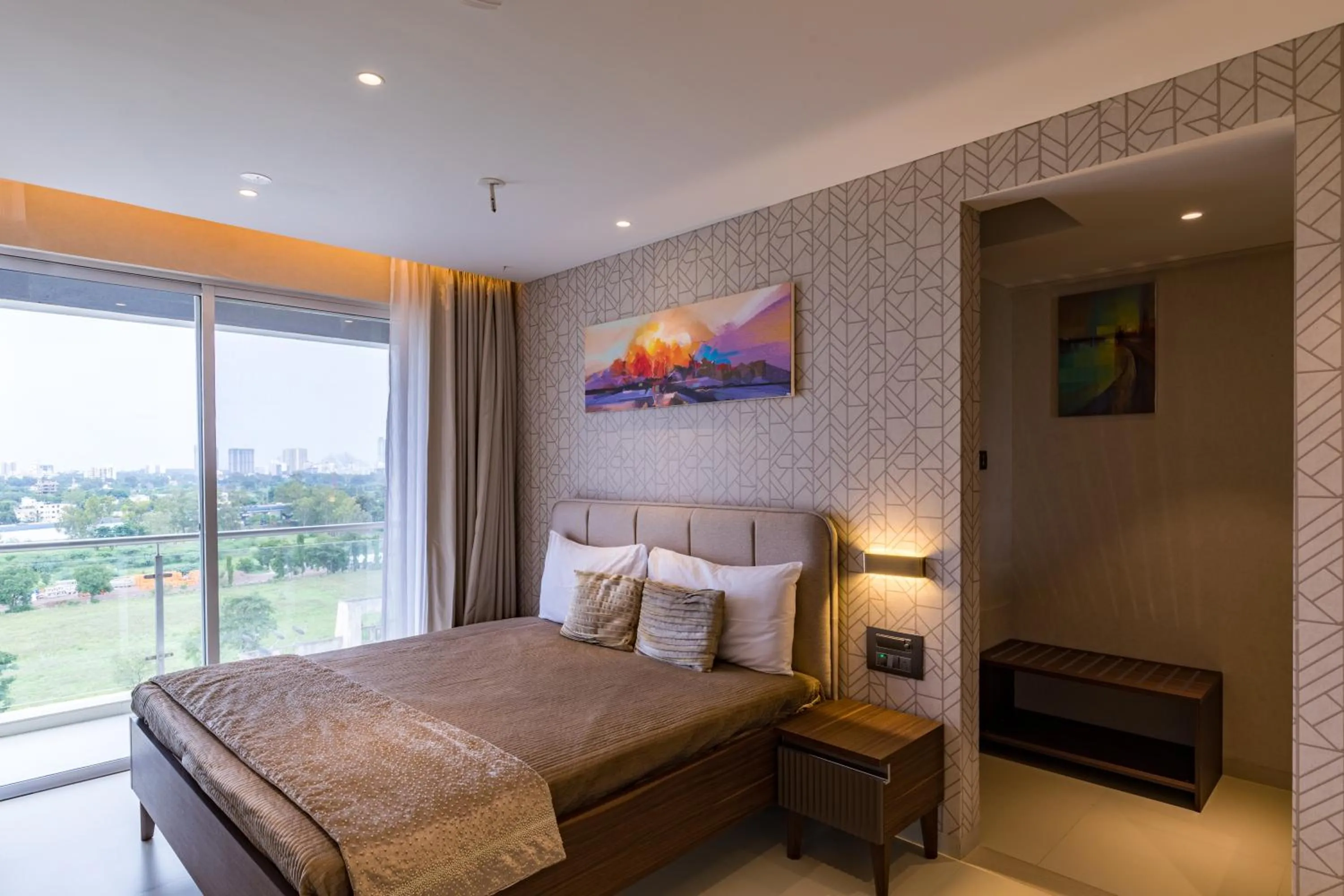 Bedroom, Bed in AR Suites Jewels Royale - Koregaon Park NX