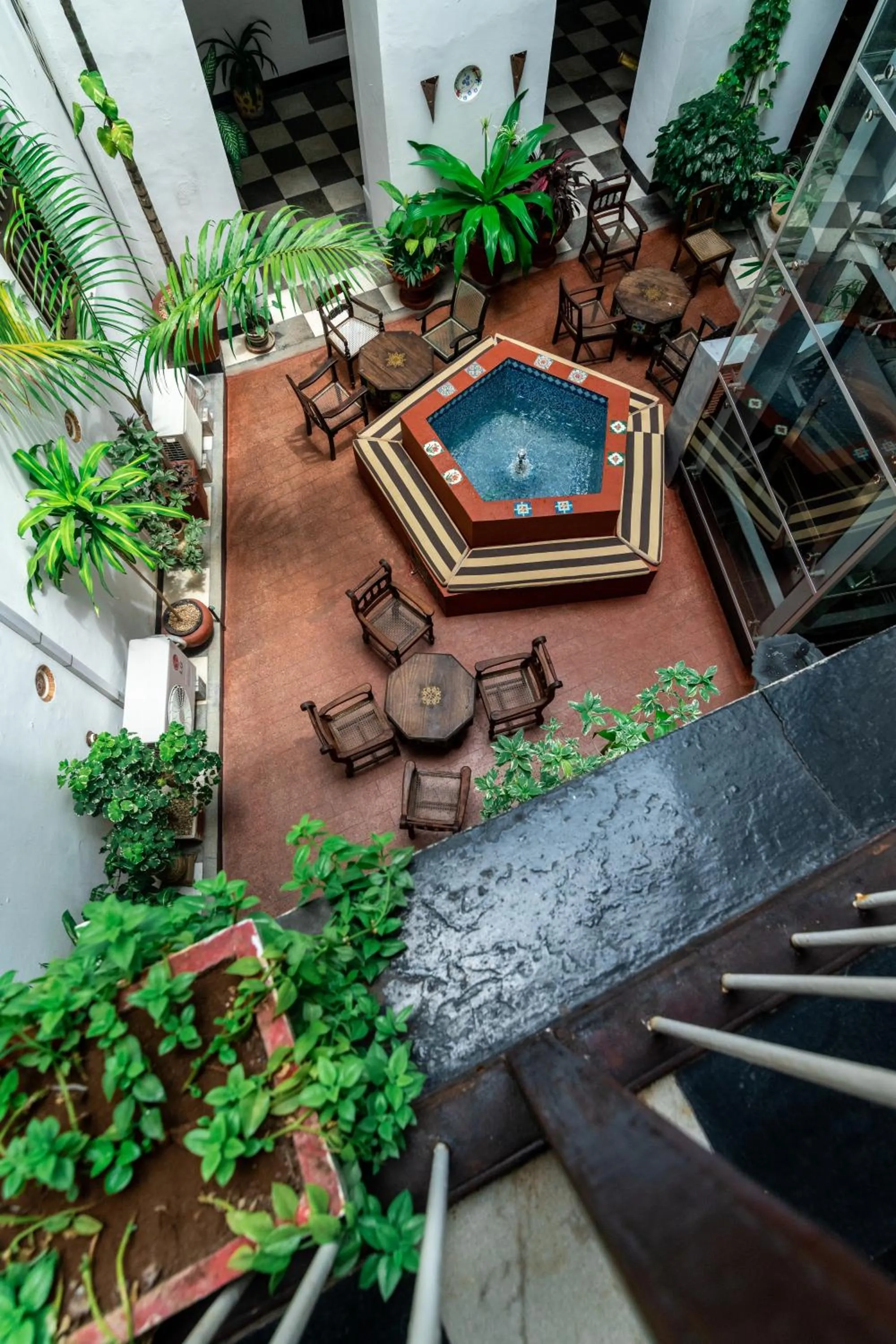 Patio in Dhow Palace Hotel