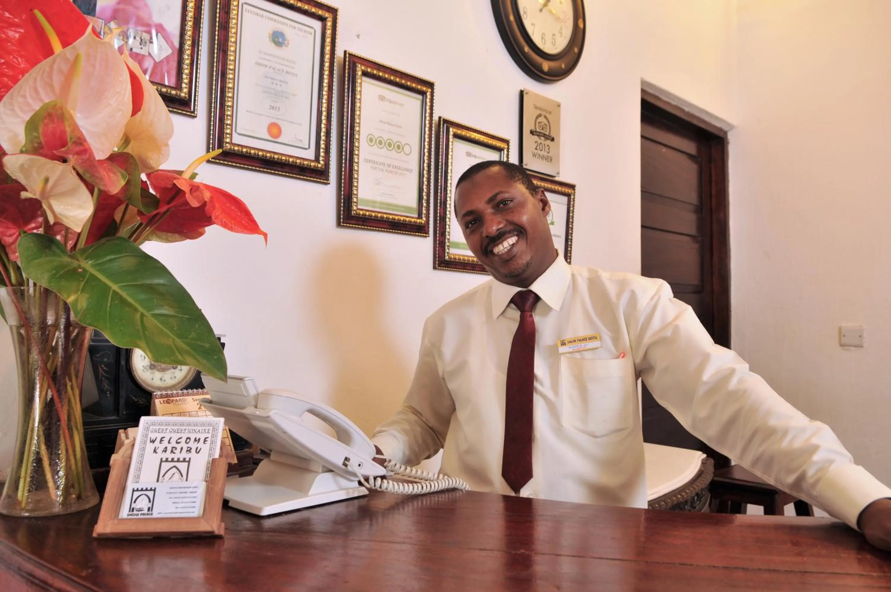 Lobby or reception in Dhow Palace Hotel