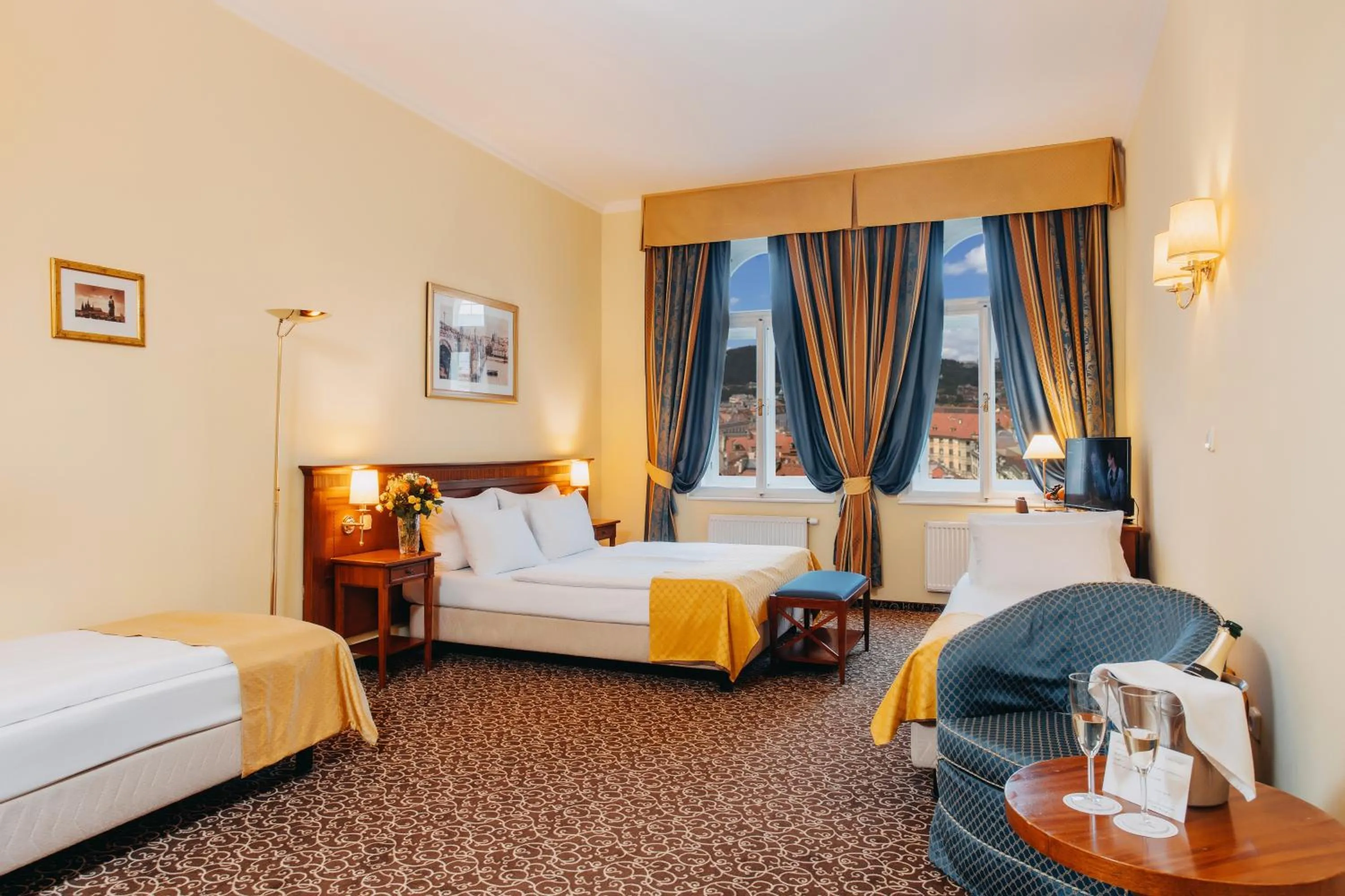 Photo of the whole room, Bed in Louis Leger - Czech Leading Hotels