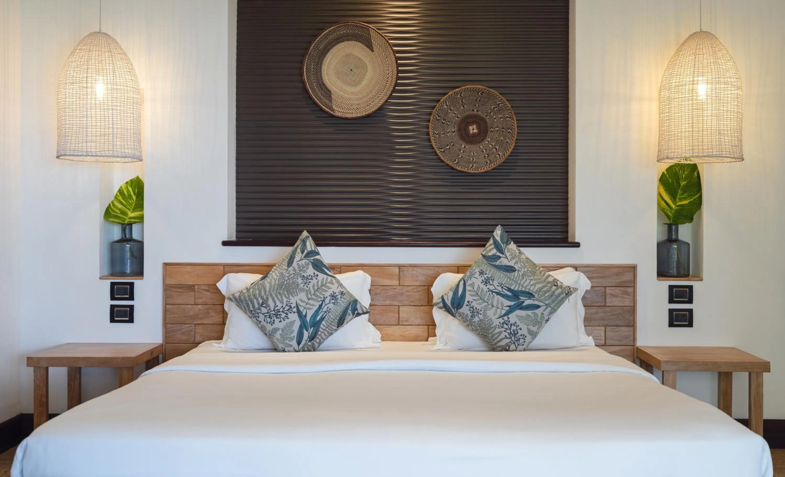 Bed in Hotel L'Archipel