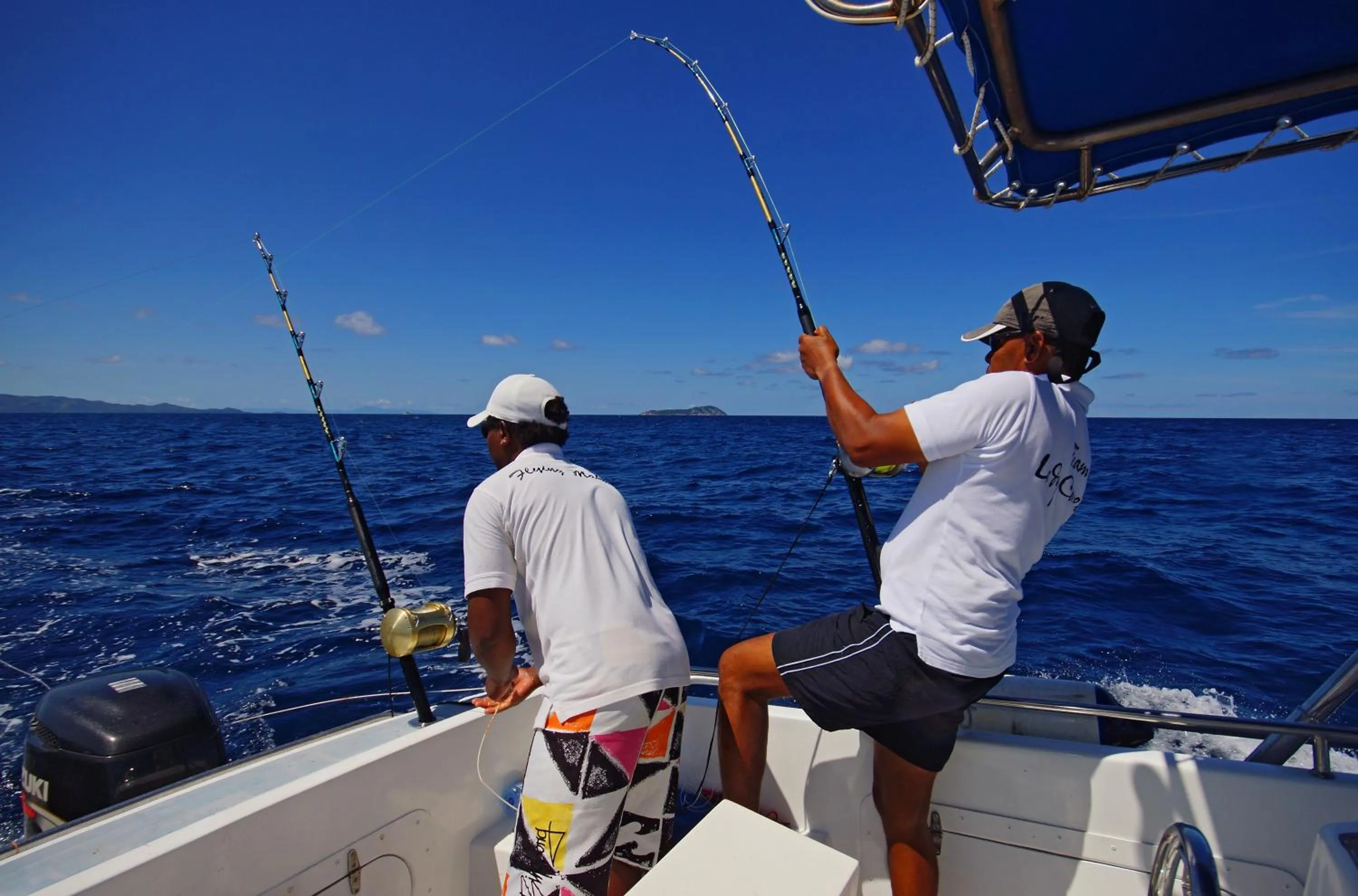 Fishing in Hotel L'Archipel