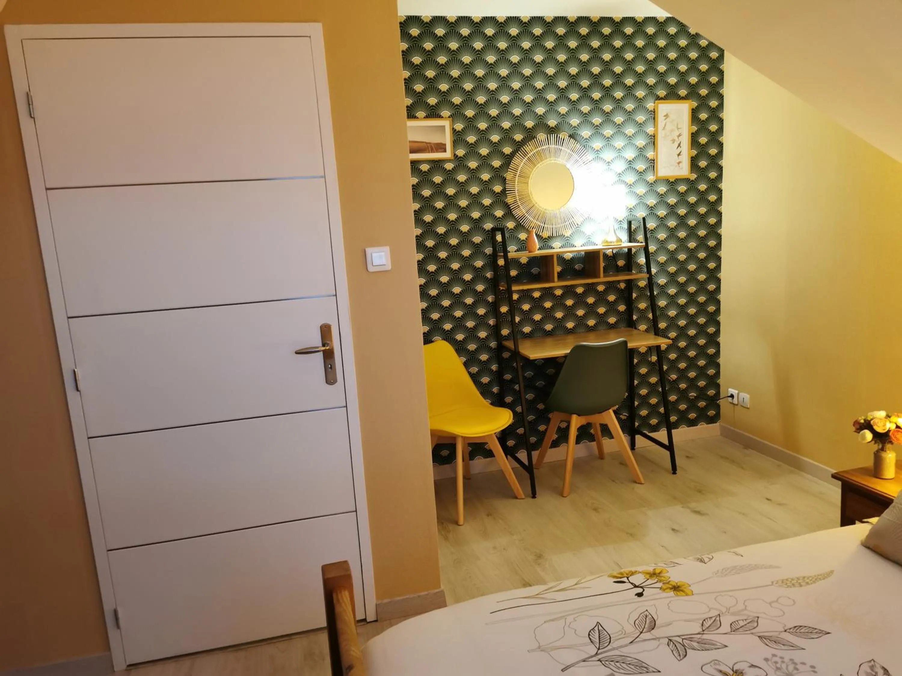 Bed in Bienvenue chez moi à Concevreux