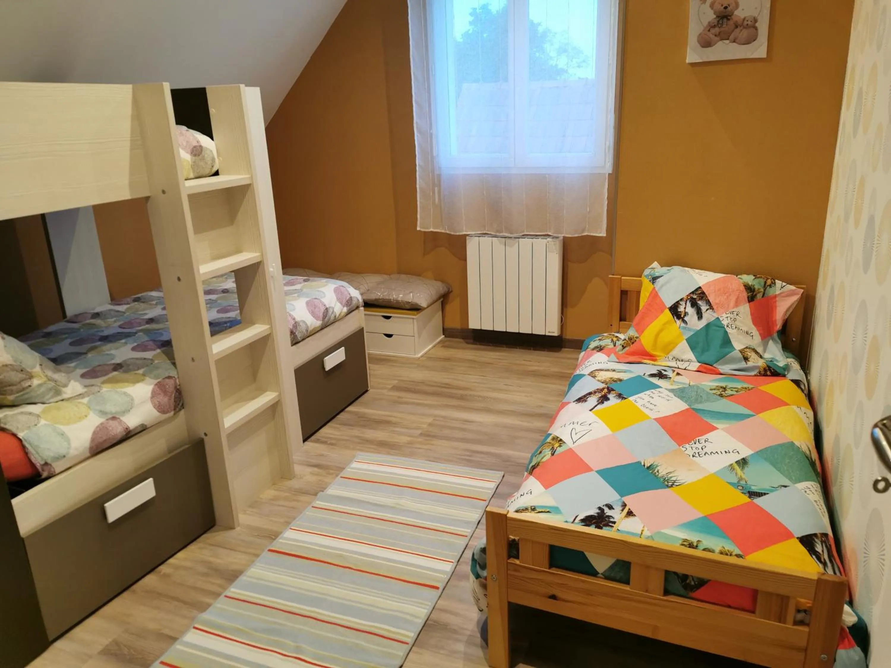 Bed in Bienvenue chez moi à Concevreux