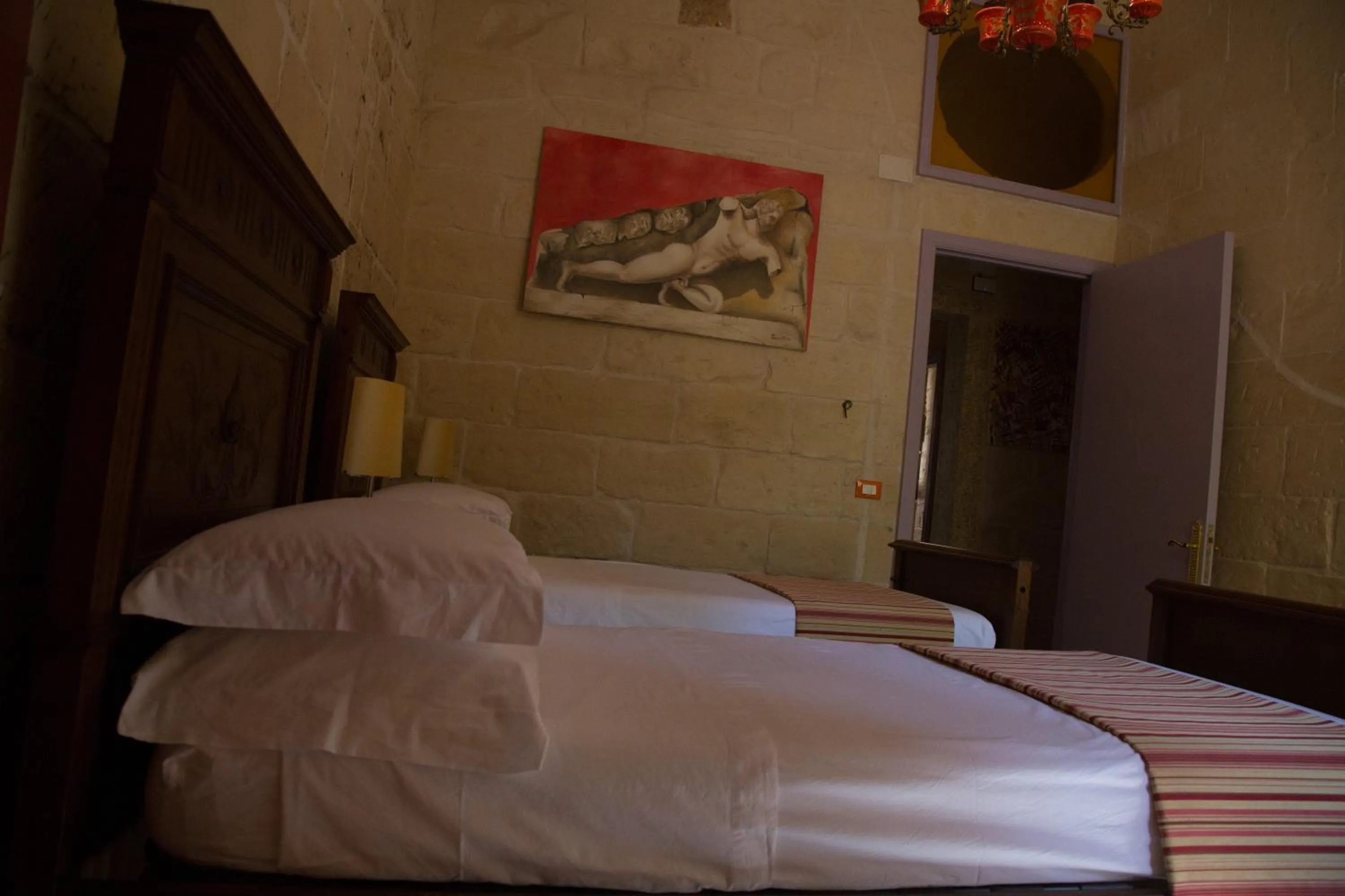 Decorative detail, Bed in B&B Malennio