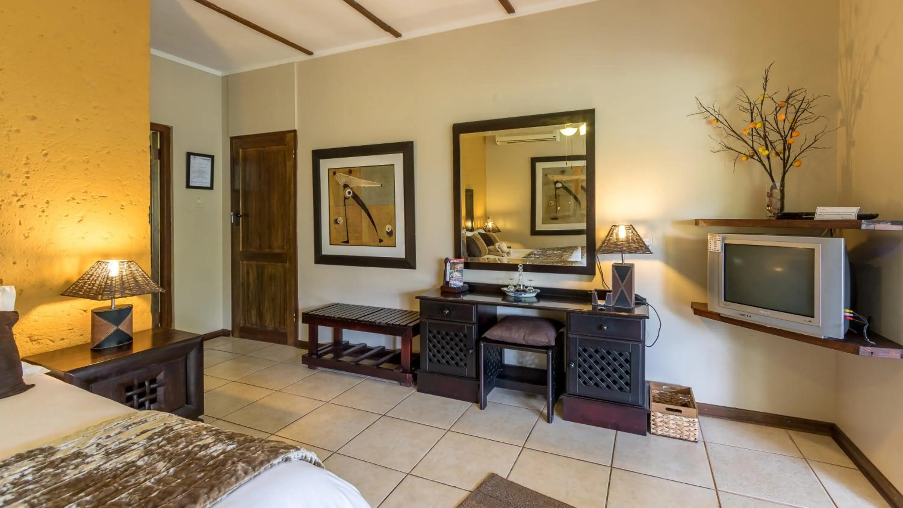 Decorative detail, Bed in Jörn's Gästehaus