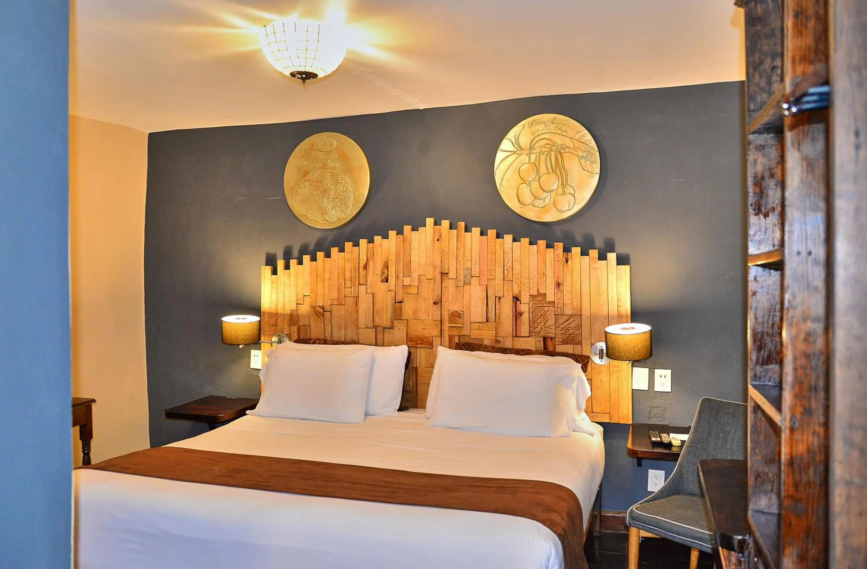 Bed in Hotel Mesones 49