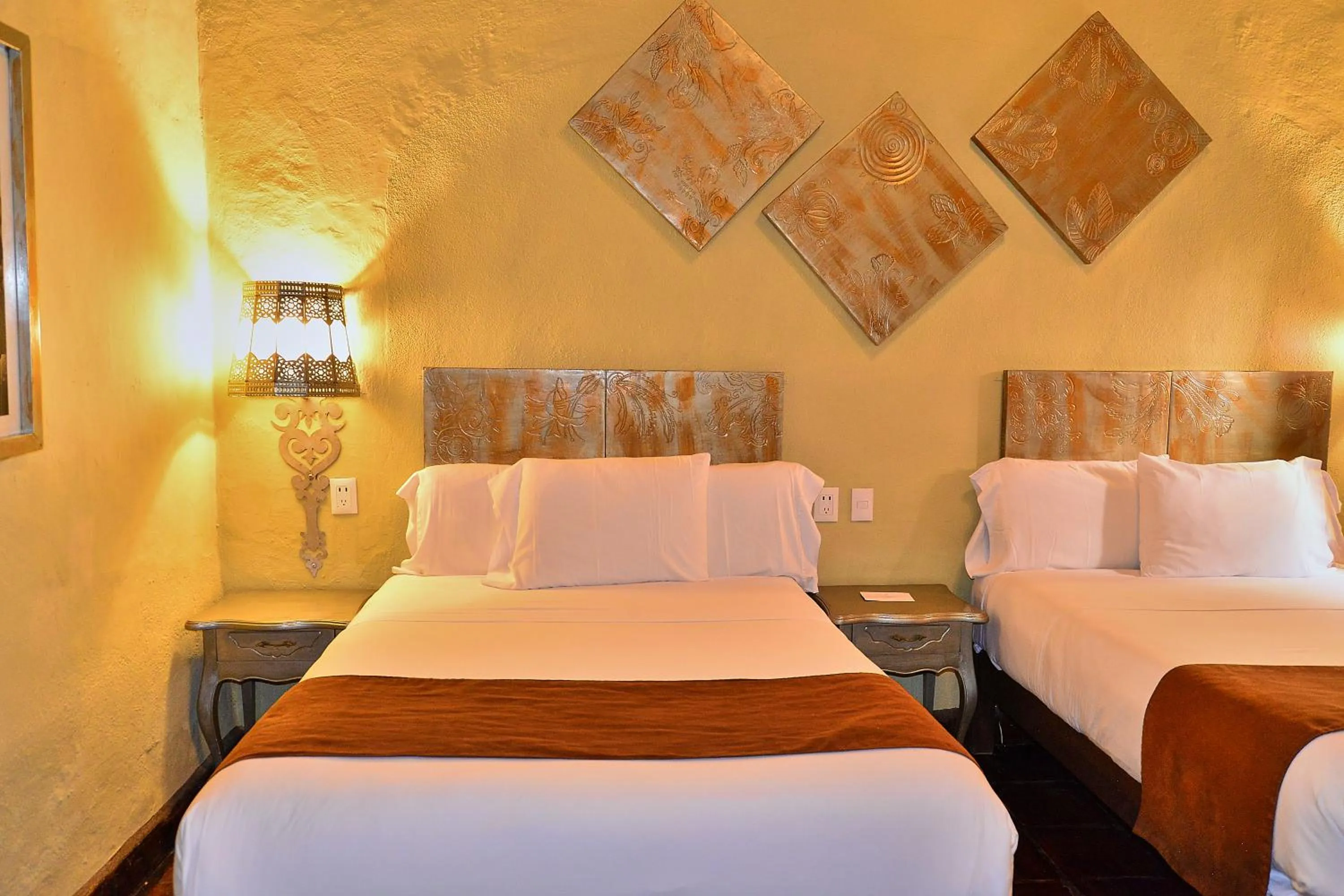 Bed in Hotel Mesones 49