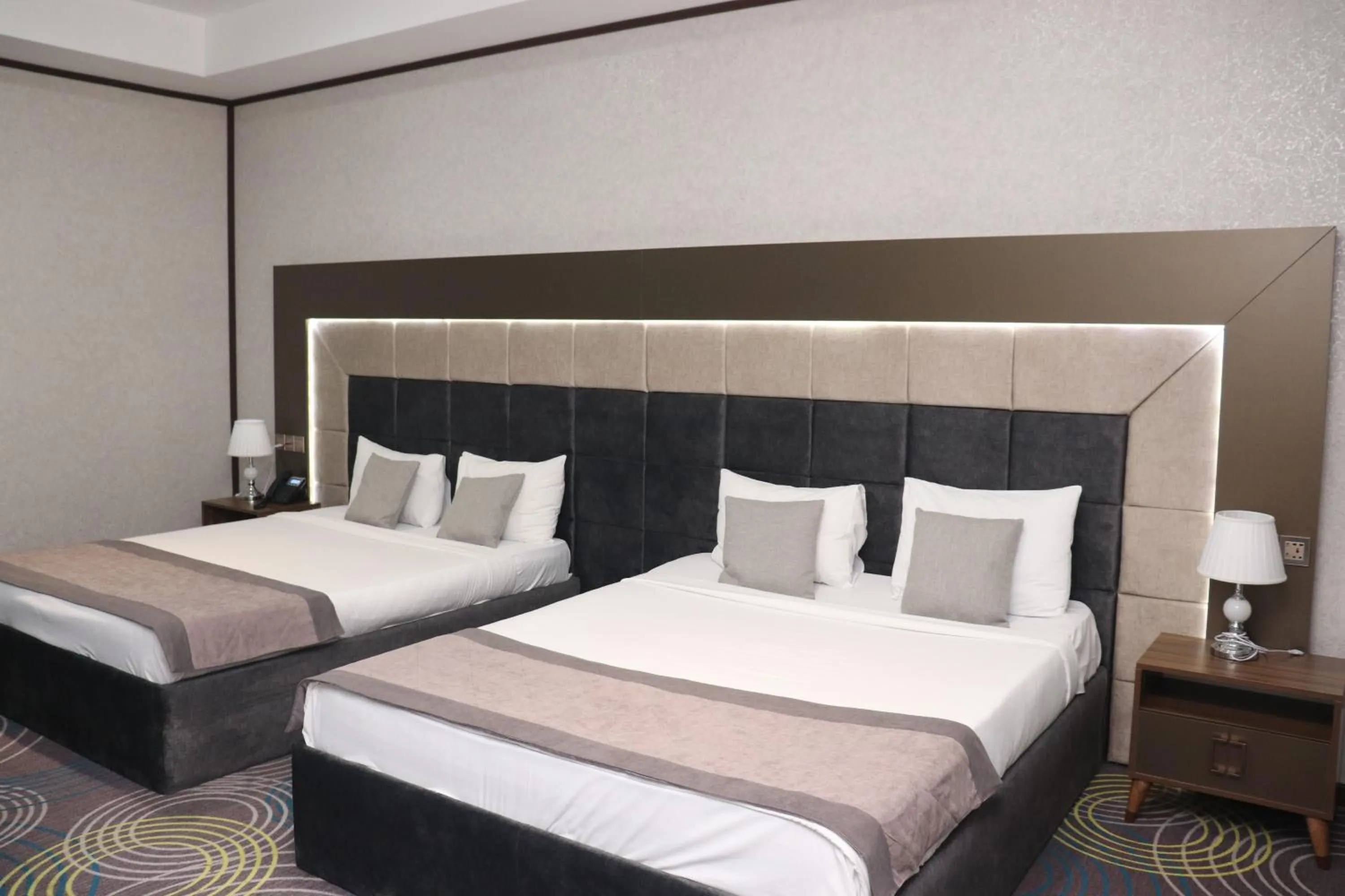 Bed in Volga Hotel Baku