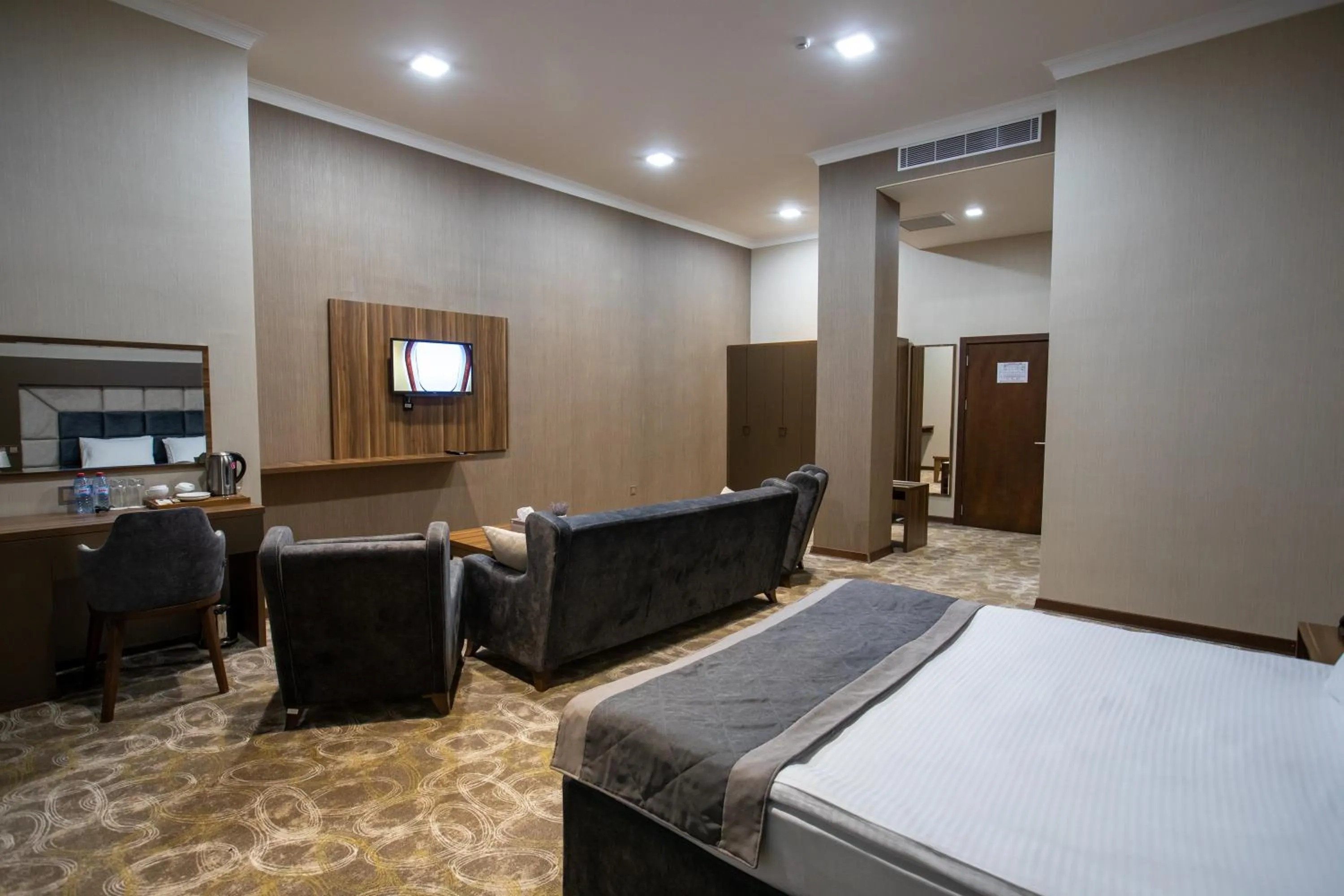 Bed in Volga Hotel Baku