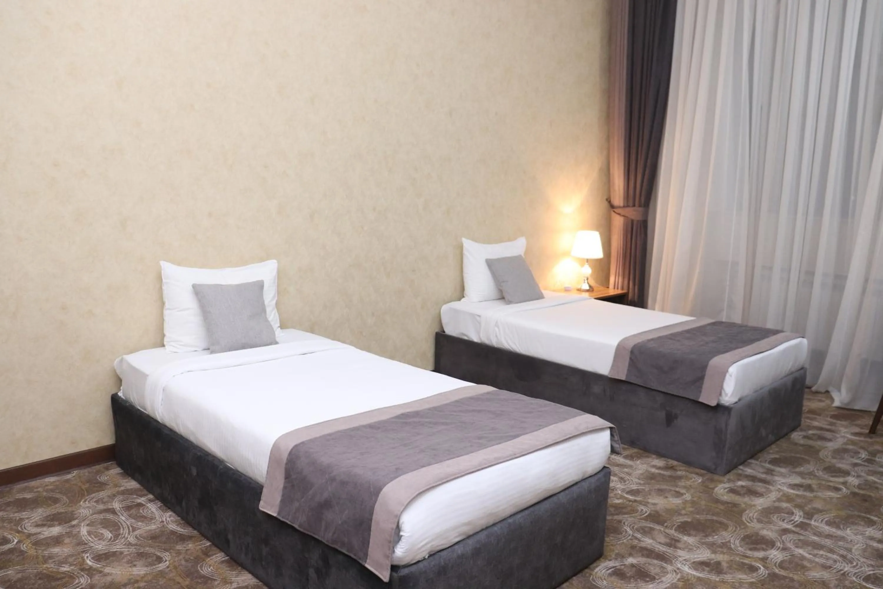 Bed in Volga Hotel Baku