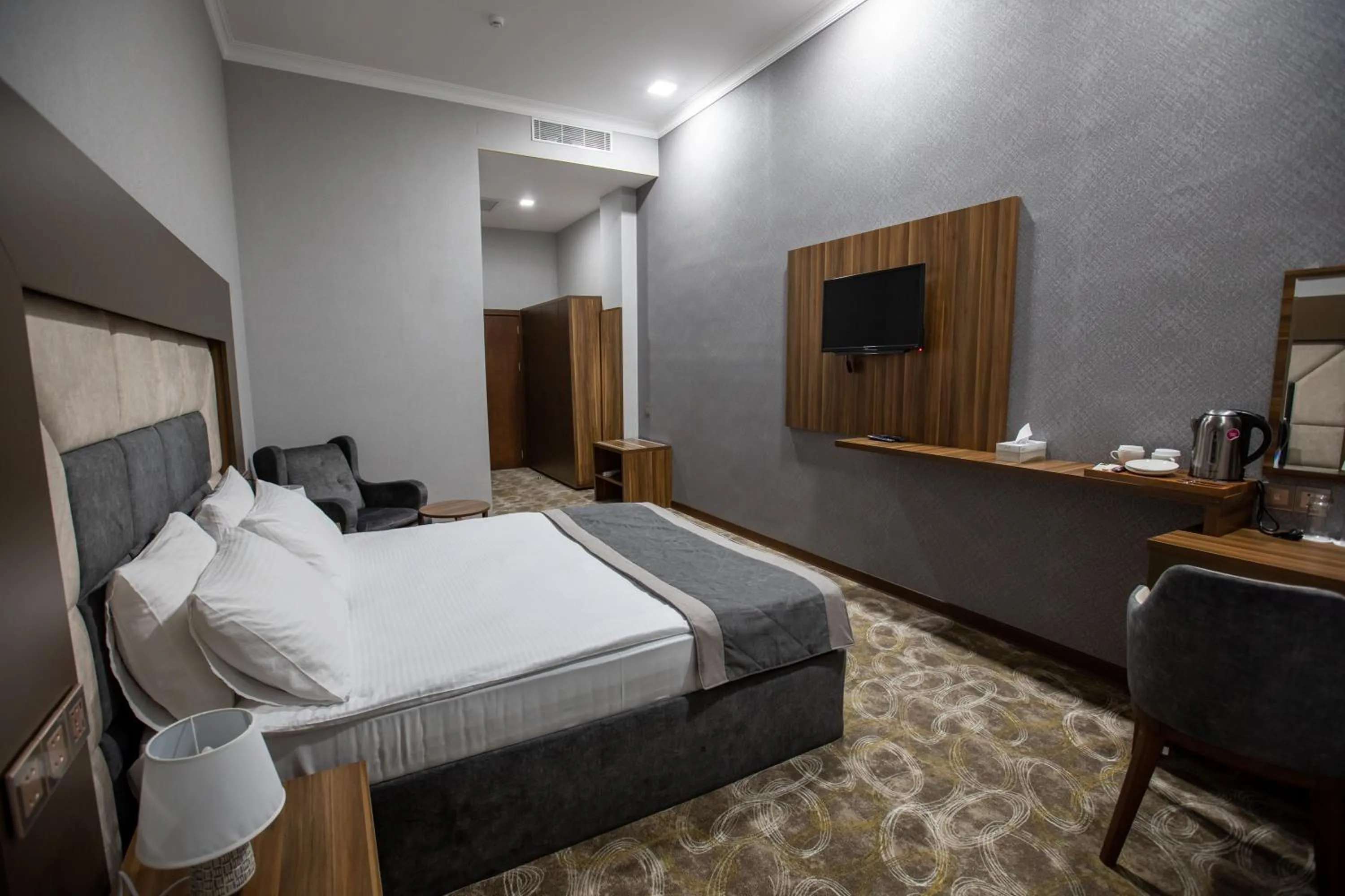 Bed in Volga Hotel Baku