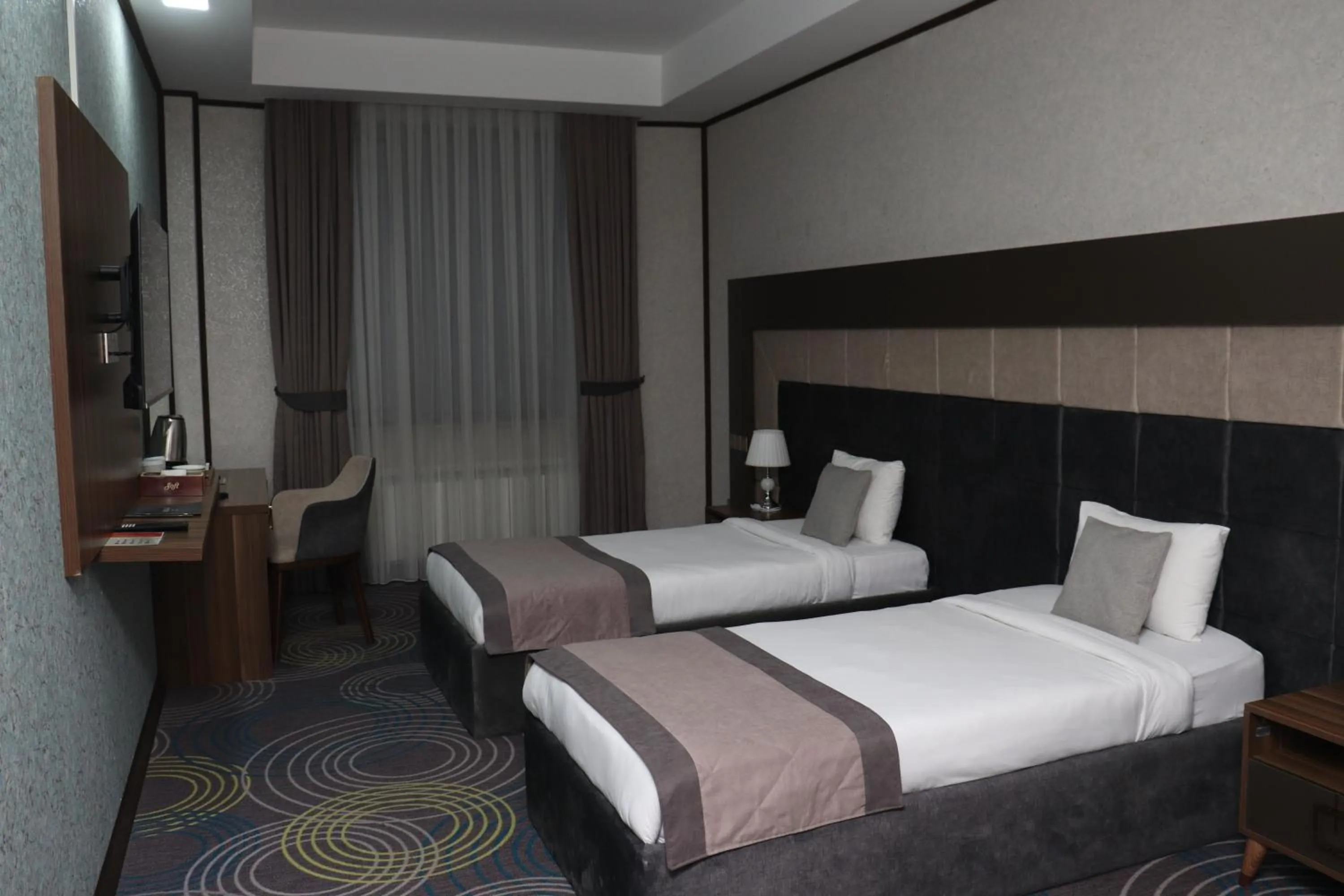 Bed in Volga Hotel Baku