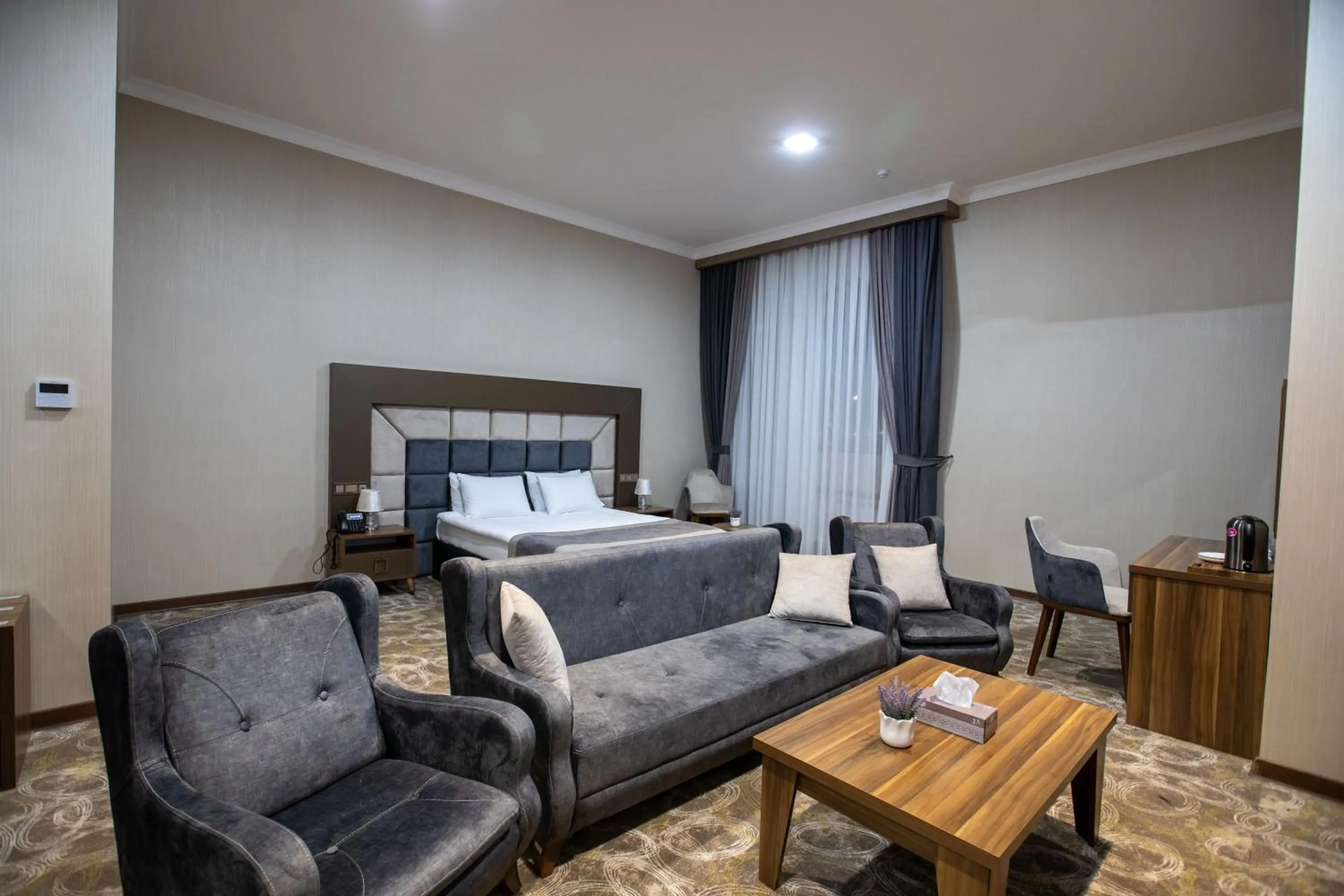 Bed in Volga Hotel Baku