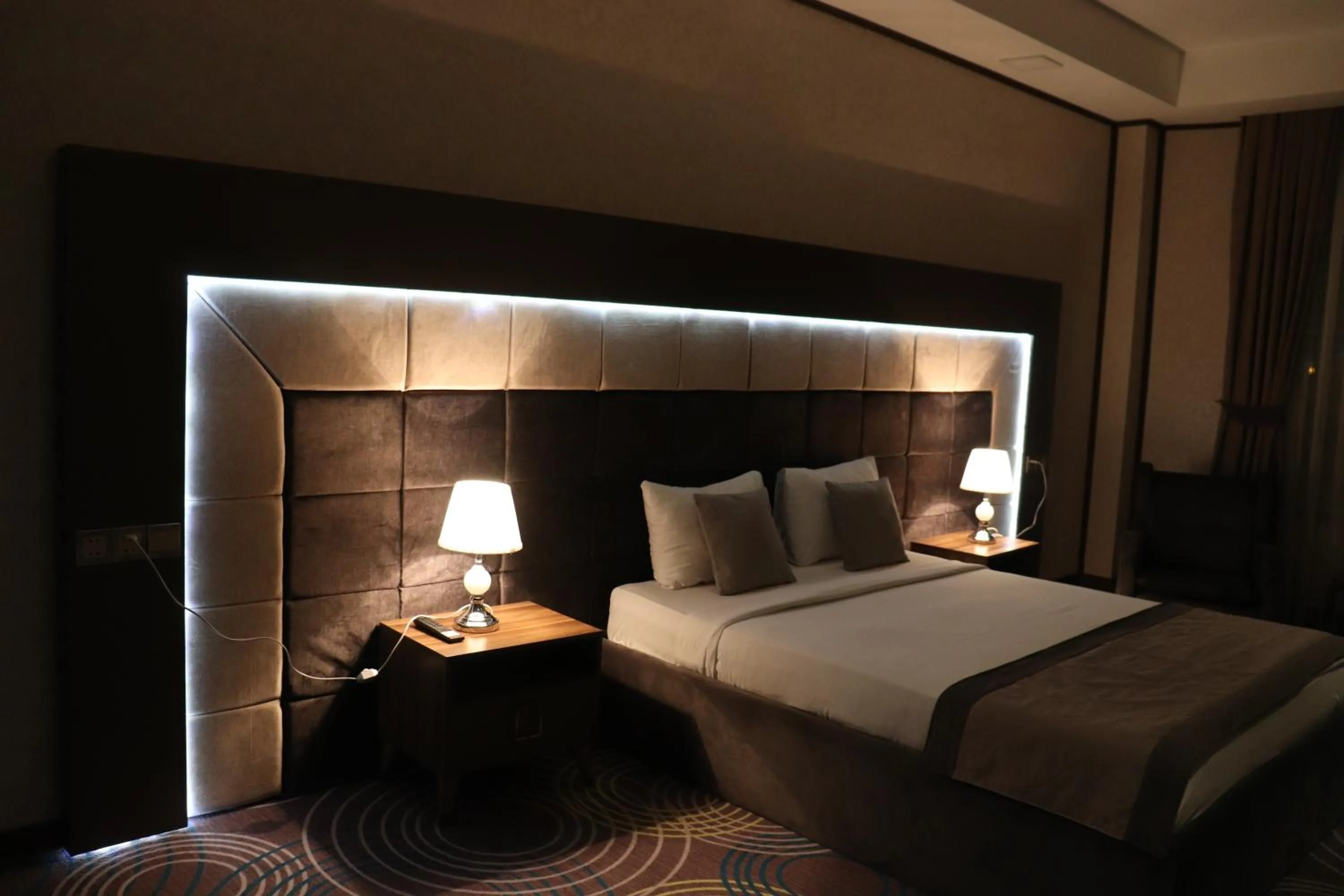 Bed in Volga Hotel Baku