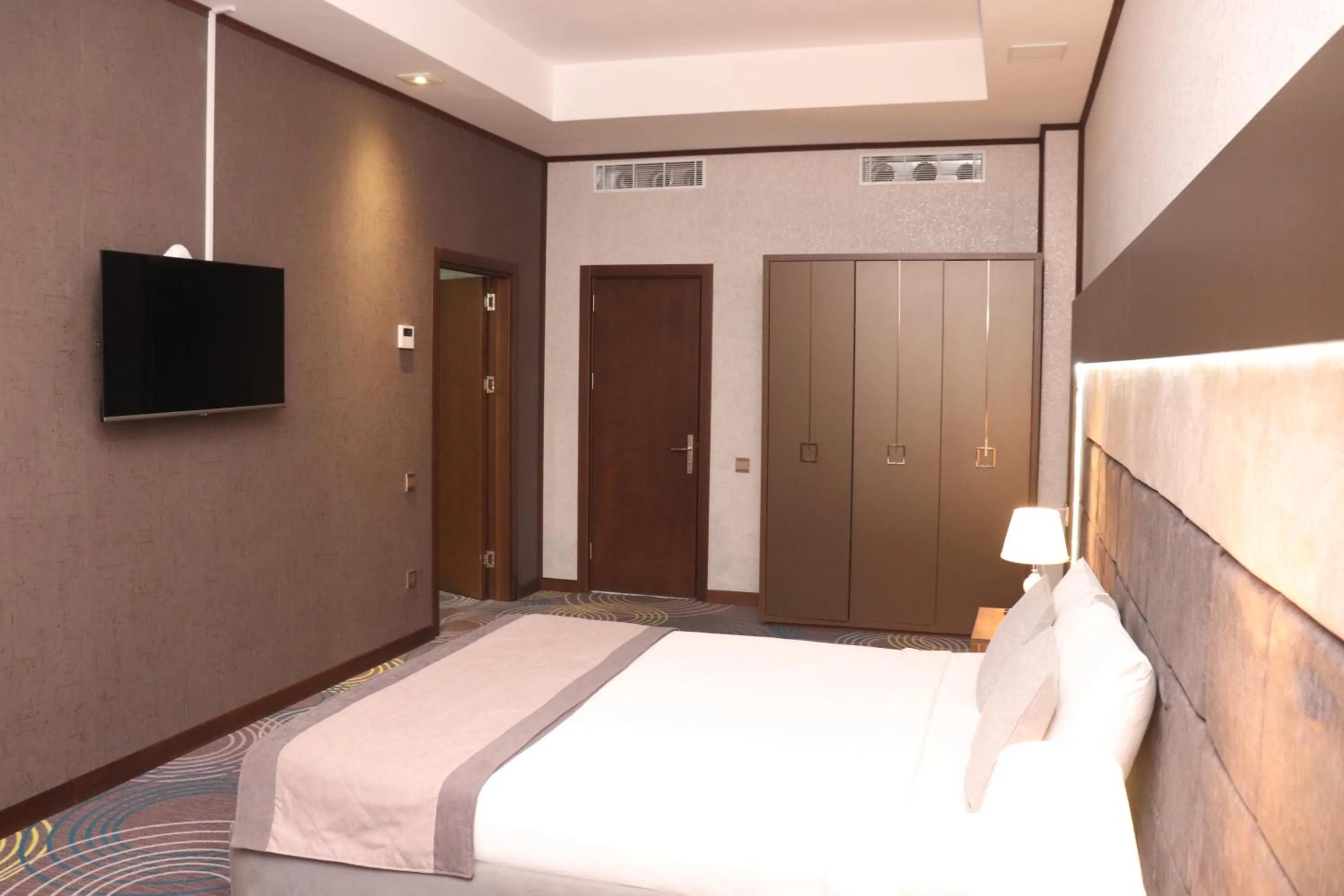 Bed in Volga Hotel Baku