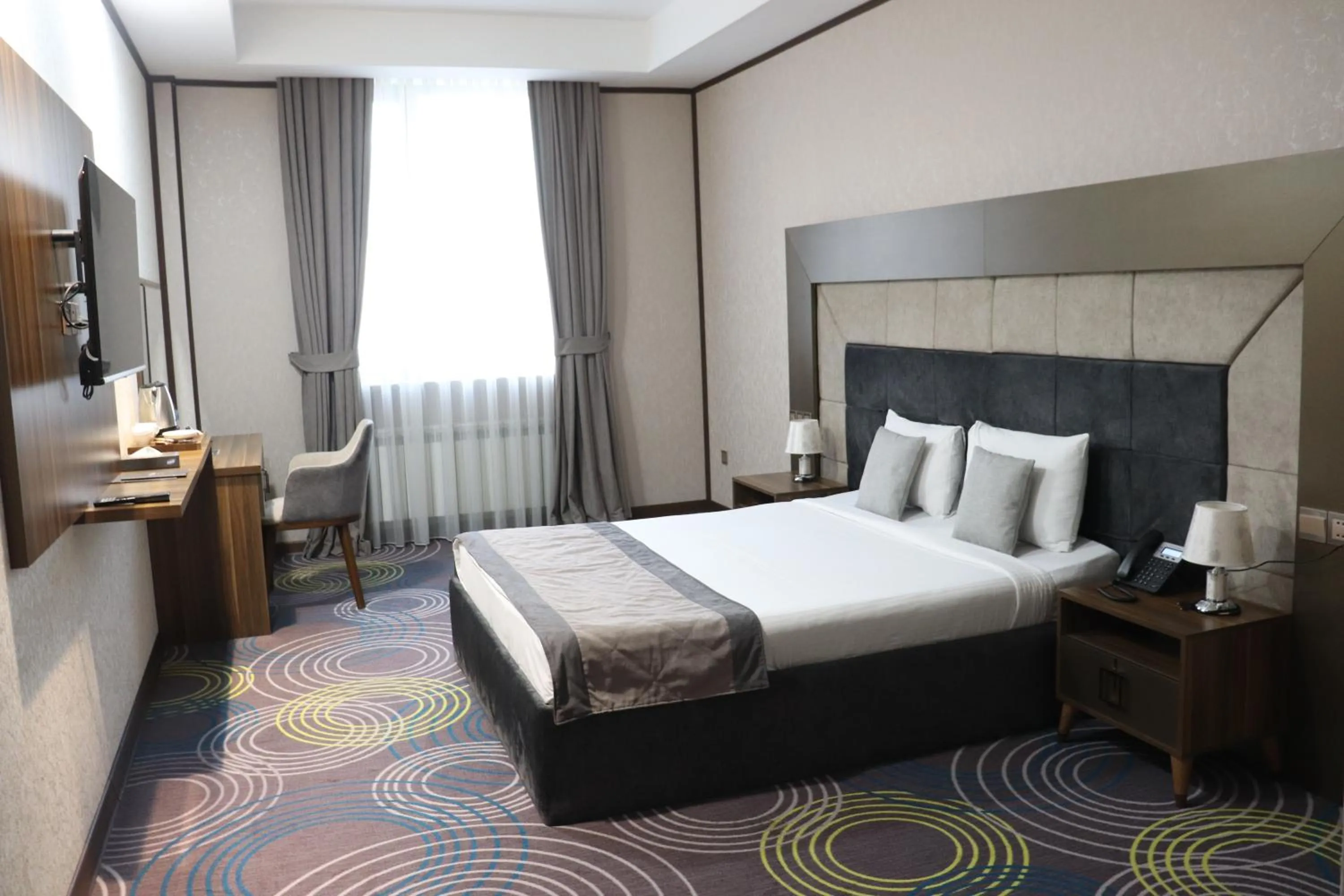 Bed in Volga Hotel Baku