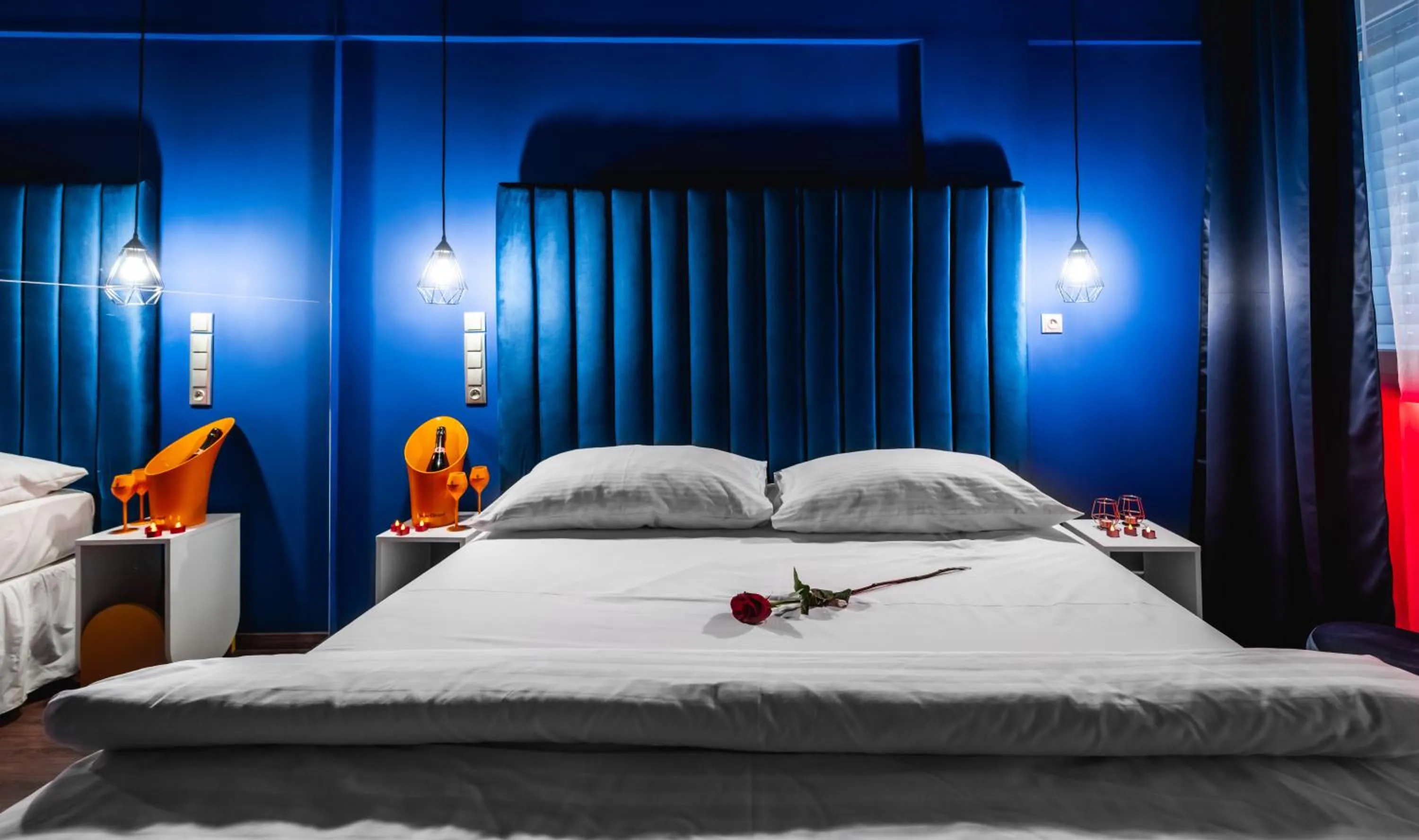 Bed in Hotel Aura Design & Garden Pool