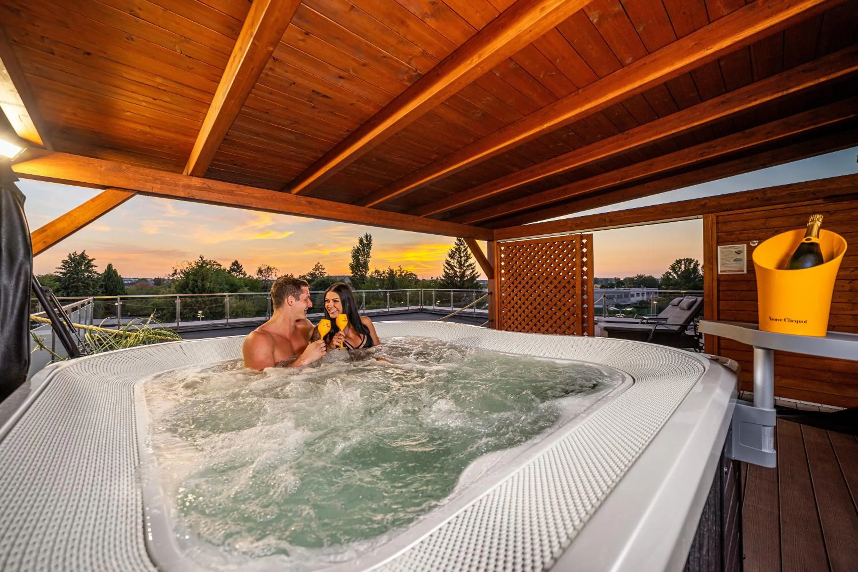 People in Hotel Aura Design & Garden Pool