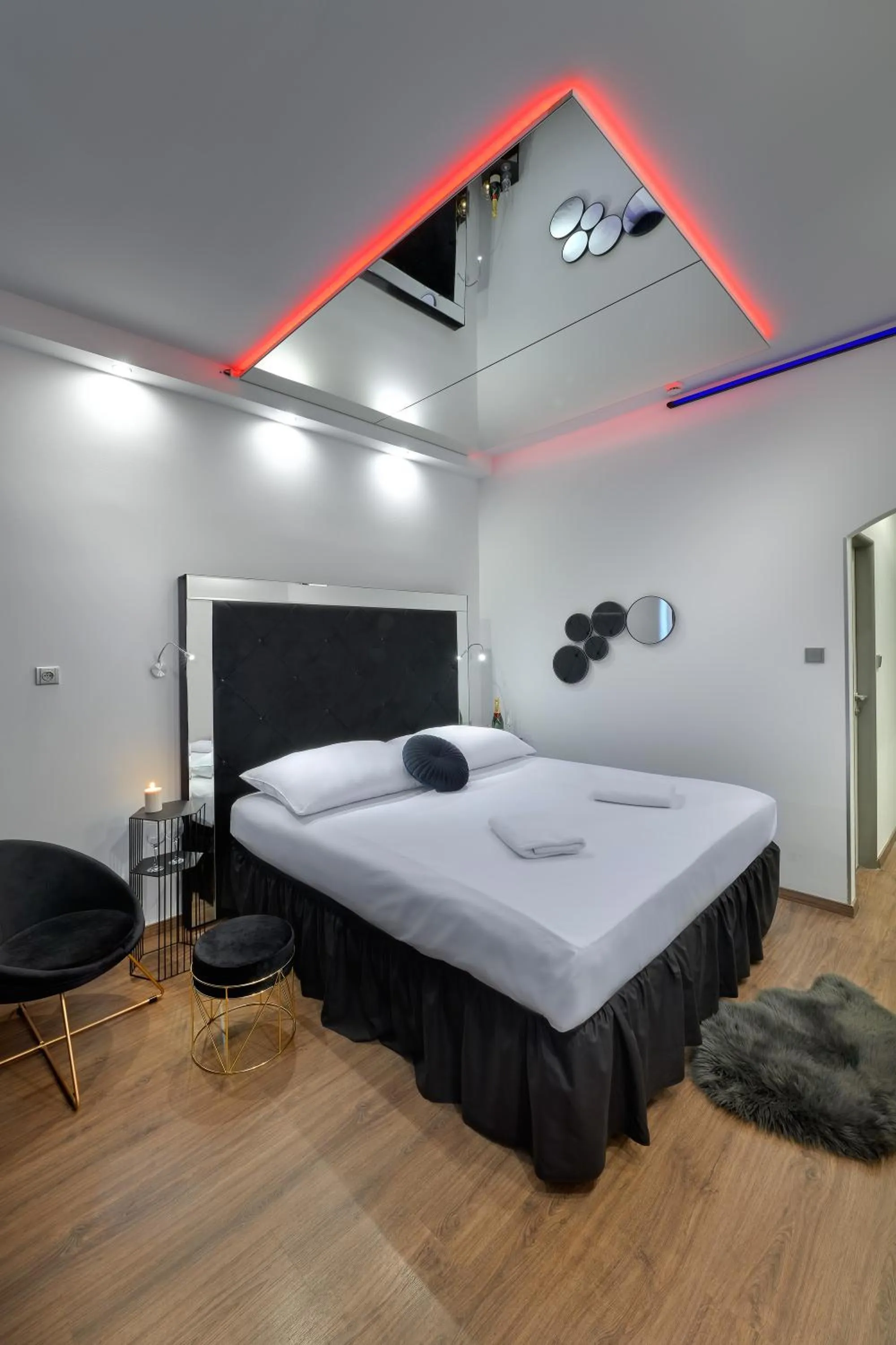 Bed in Hotel Aura Design & Garden Pool