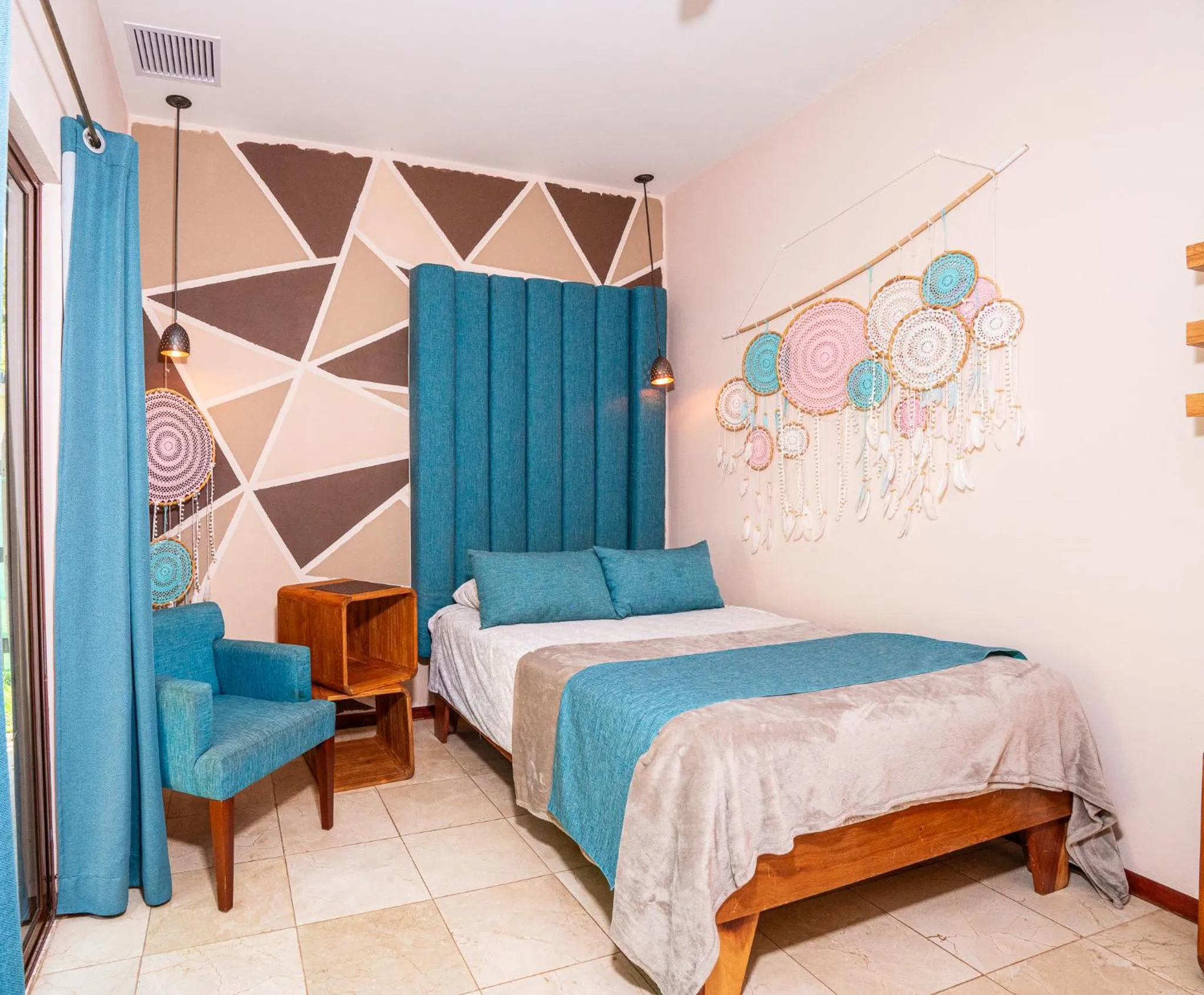 Bed in LA QUEBRADA ECO LODGE Hotel Boutique