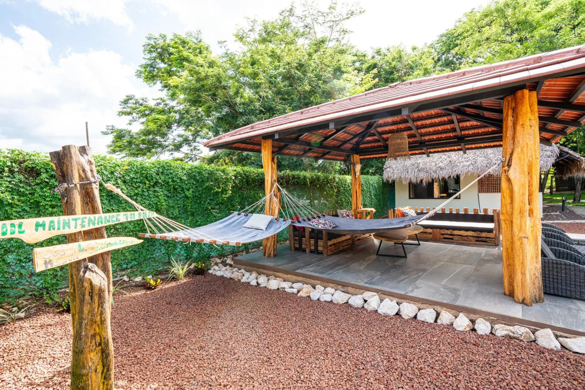 Living room in LA QUEBRADA ECO LODGE Hotel Boutique